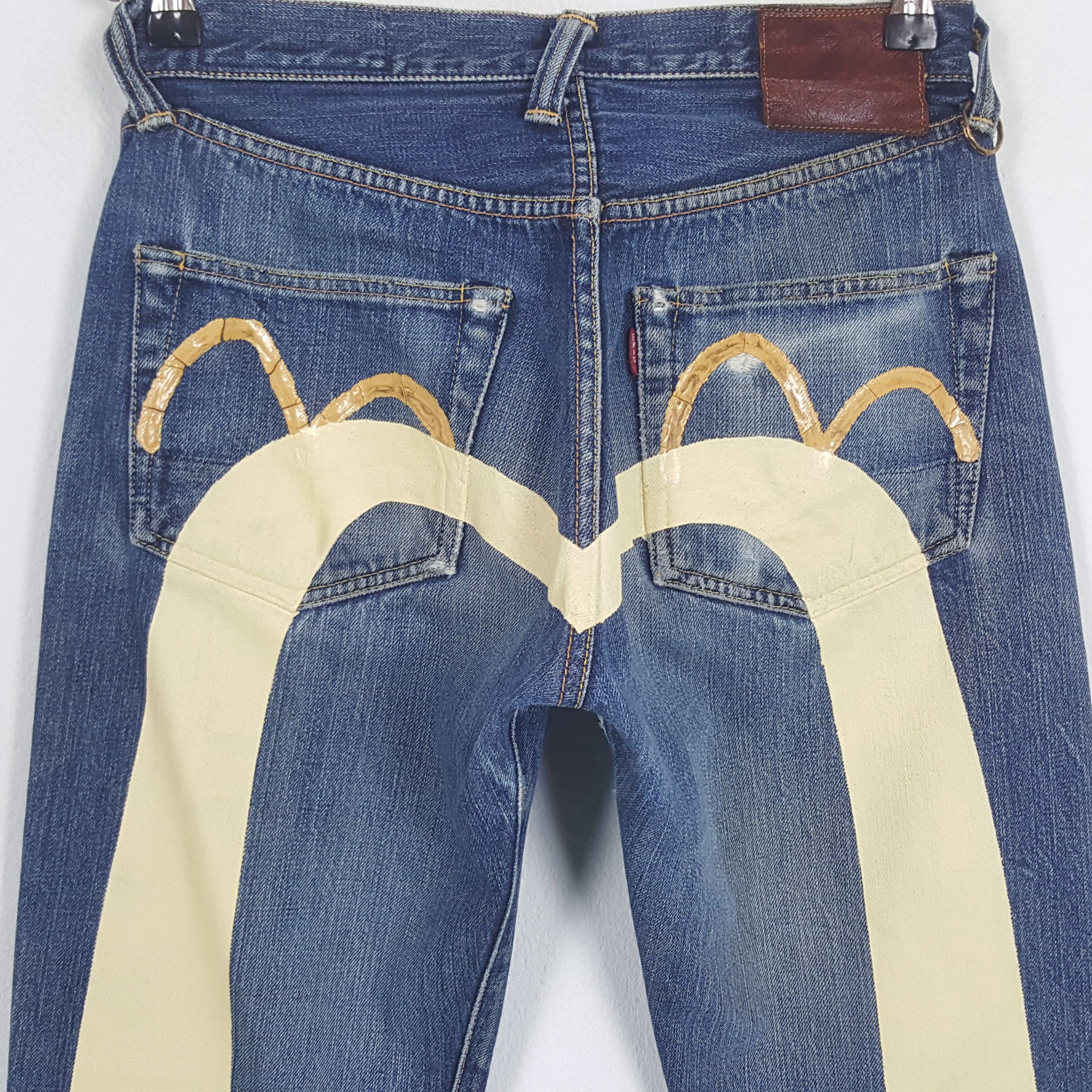 Evisu × Vintage Vintage Evisu Yamane Custom Daicock Art Denim Jeans Size US 28 / EU 44 - 2 Thumbnail