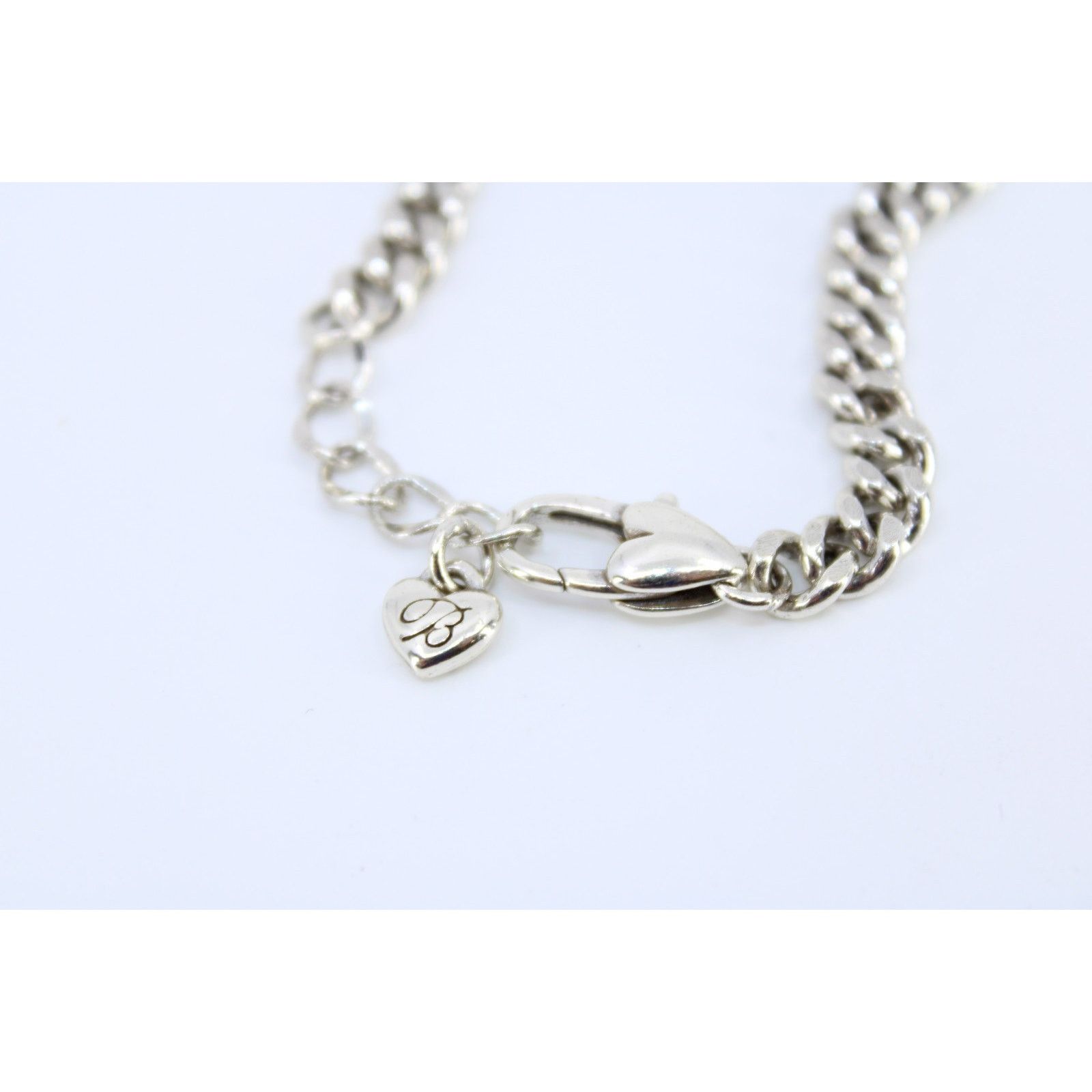 Brighton BRIGHTON Flat Curb Linked Silver Tone Chain 7.5" Bracelet Size ONE SIZE - 2 Thumbnail