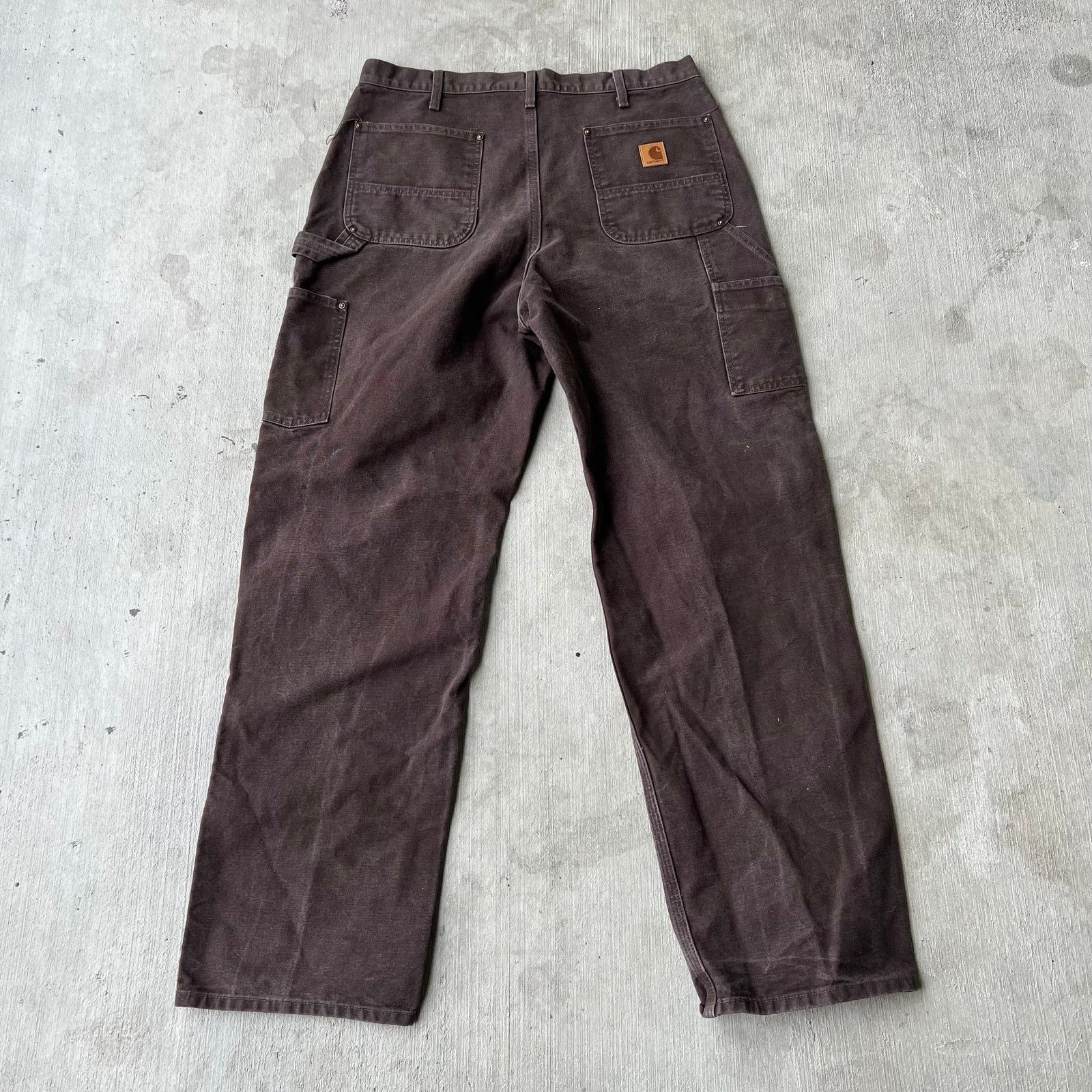 Carhartt × Vintage Carhartt brown double knee work wear carpenter pants Size US 35 - 4 Thumbnail