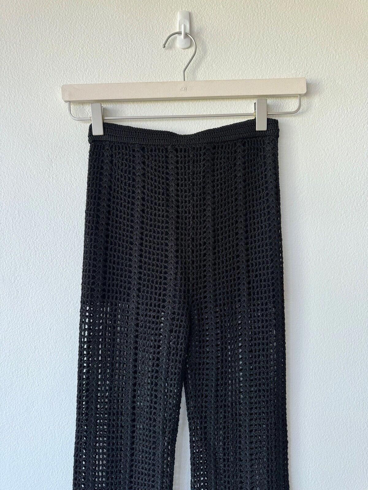 Dion Lee New dion lee knit pinnacle crochet pant black extra small 6 Size 26" / US 2 / IT 38 - 6 Thumbnail