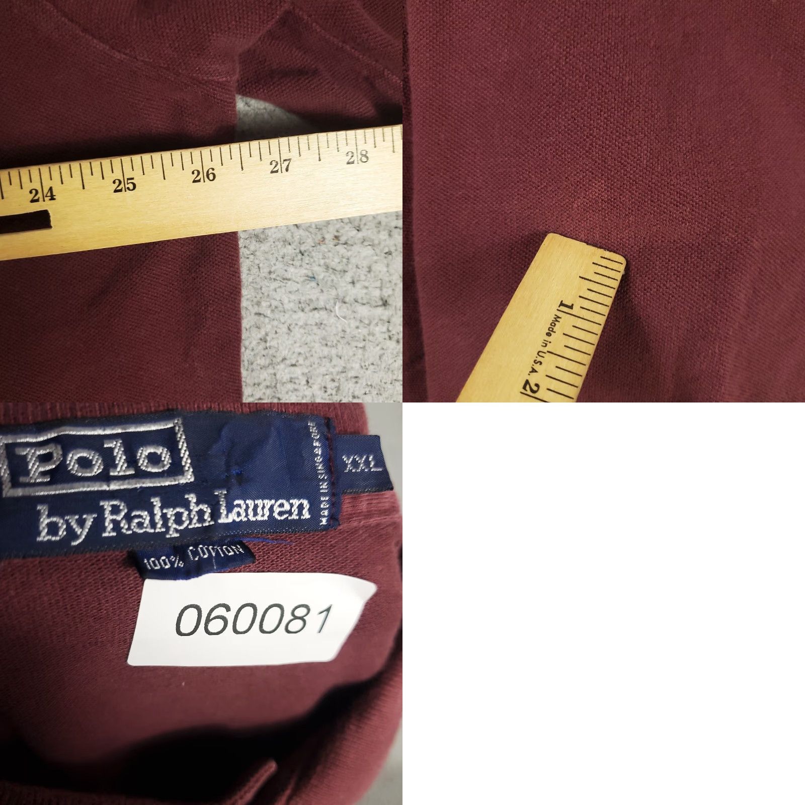Ralph Lauren VINTAGE Ralph Lauren Polo Shirt Mens 2XL Red Solid Long Sleeve Button Collar Logo Classic Preppy Mens Size US XXL / EU 58 / 5 - 8 Thumbnail