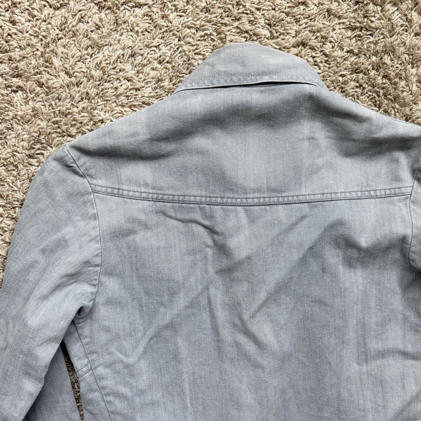 Levi's × Vintage Vintage 80’s Levi’s Grey Western Button Up Cotton Jacket Size M / US 6-8 / IT 42-44 - 7 Thumbnail