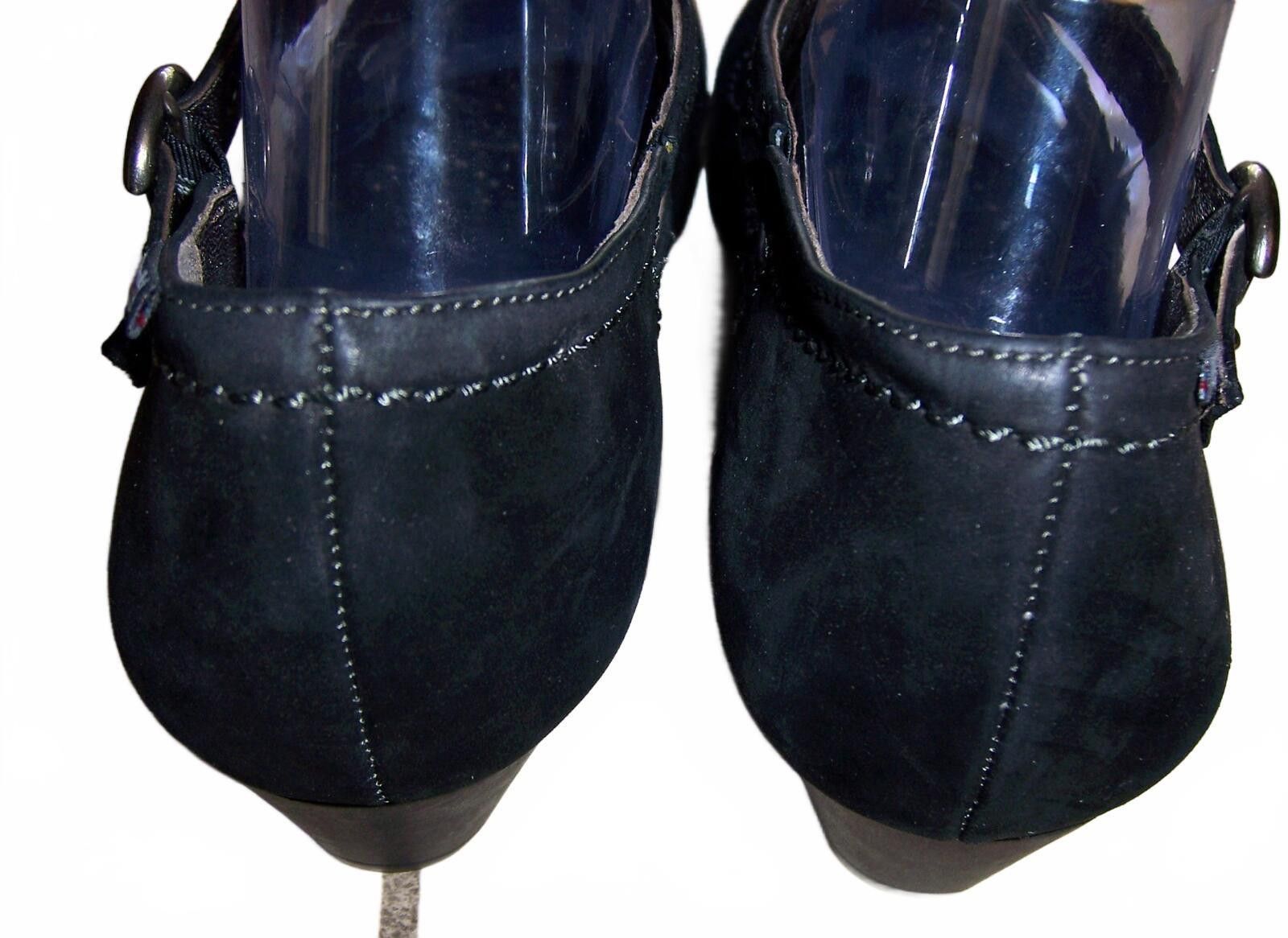 Mephisto Mephisto Black Nubuck Air-Jet Go-Wing Mary Jane Pumps-US 10 Size US 10 / IT 40 - 7 Thumbnail