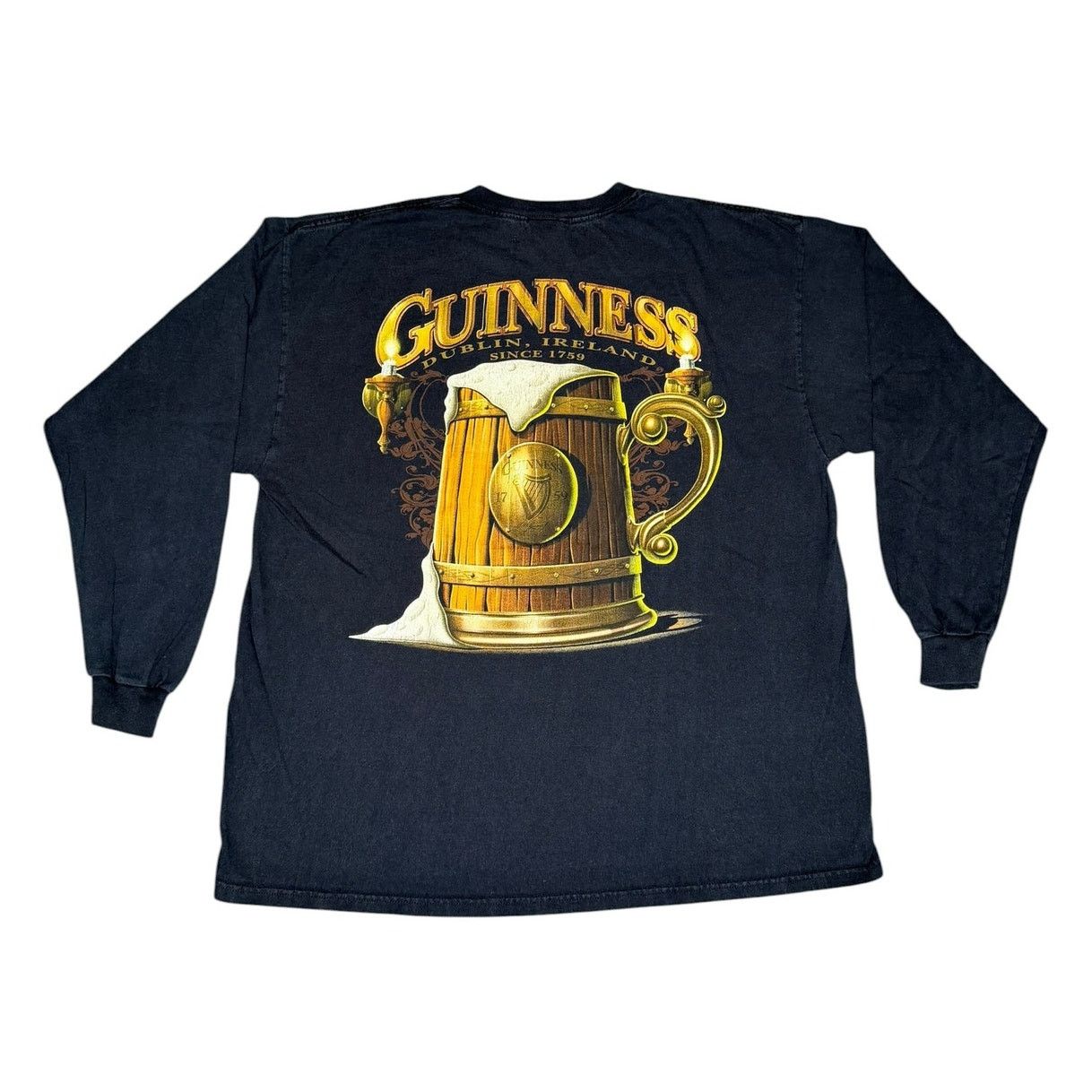 Vintage Vintage Guinness Dublin Ireland Beer Long Sleeve Shirt Size US XL / EU 56 / 4 - 1 Thumbnail