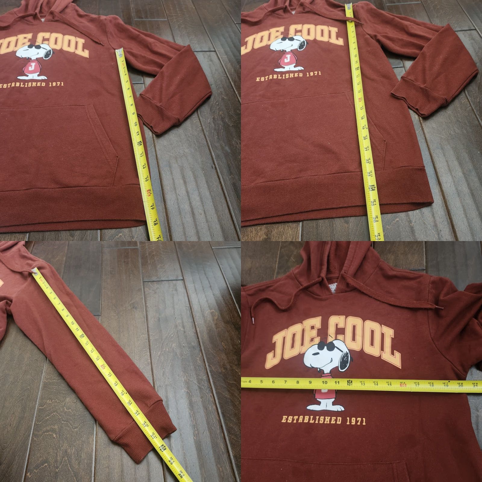 Peanuts Peanuts Snoopy Joe Cool Hoodie Mens Medium Maroon Pullover Cartoon Gift Ideas Socks? Size US M / EU 48-50 / 2 - 8 Thumbnail