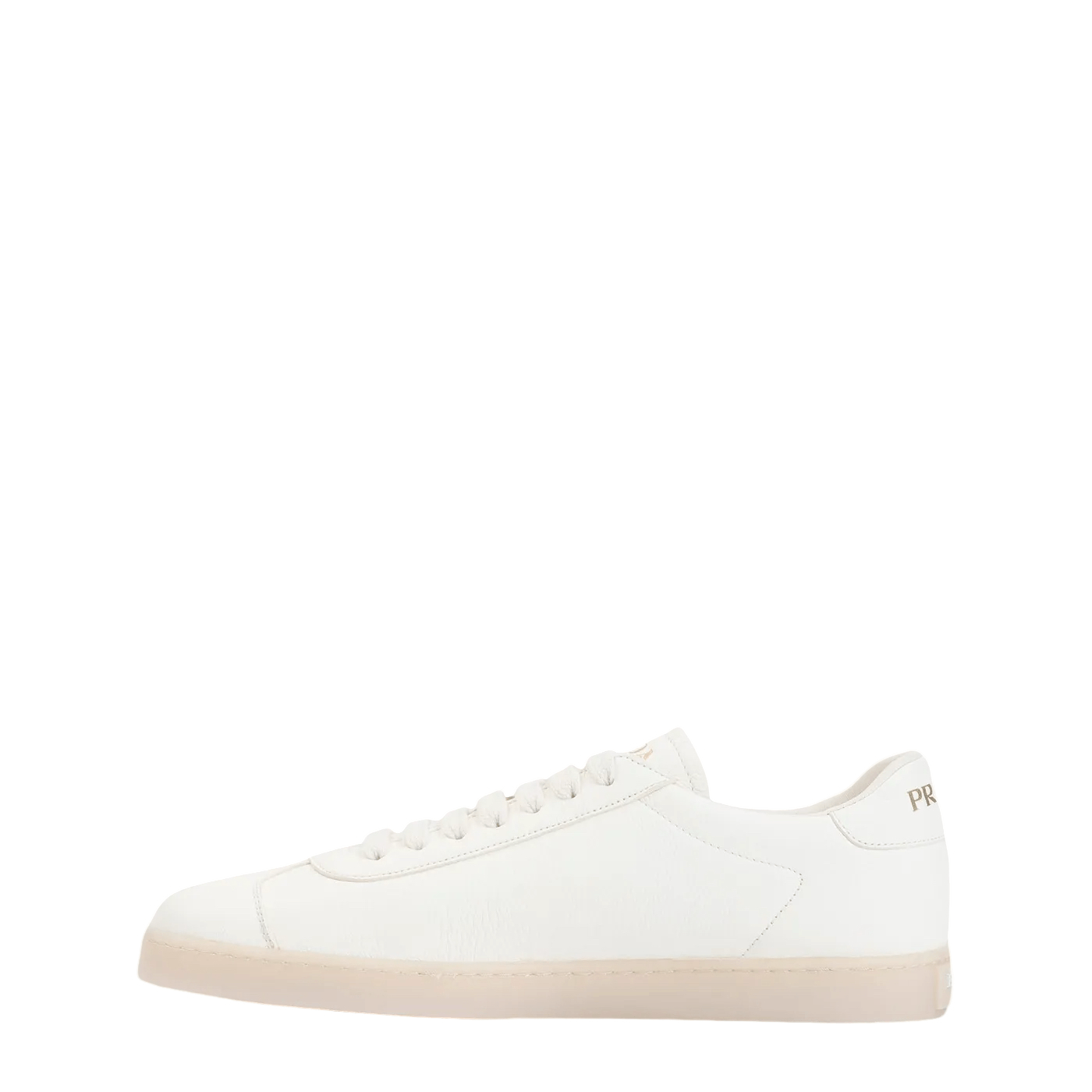 Prada PRADA Lane Ivory Leather Sneakers New And Authentic Size US 9.5 / EU 42-43 - 2 Thumbnail