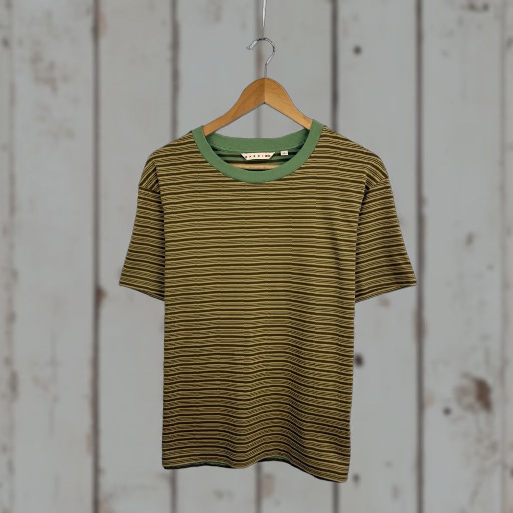 Marni Marni Uniqlo Rare Edition Striped T-Shirt Y2K SS22 Multicolor Striped Size S Men Shirt Size US S / EU 44-46 / 1 - 1 Thumbnail