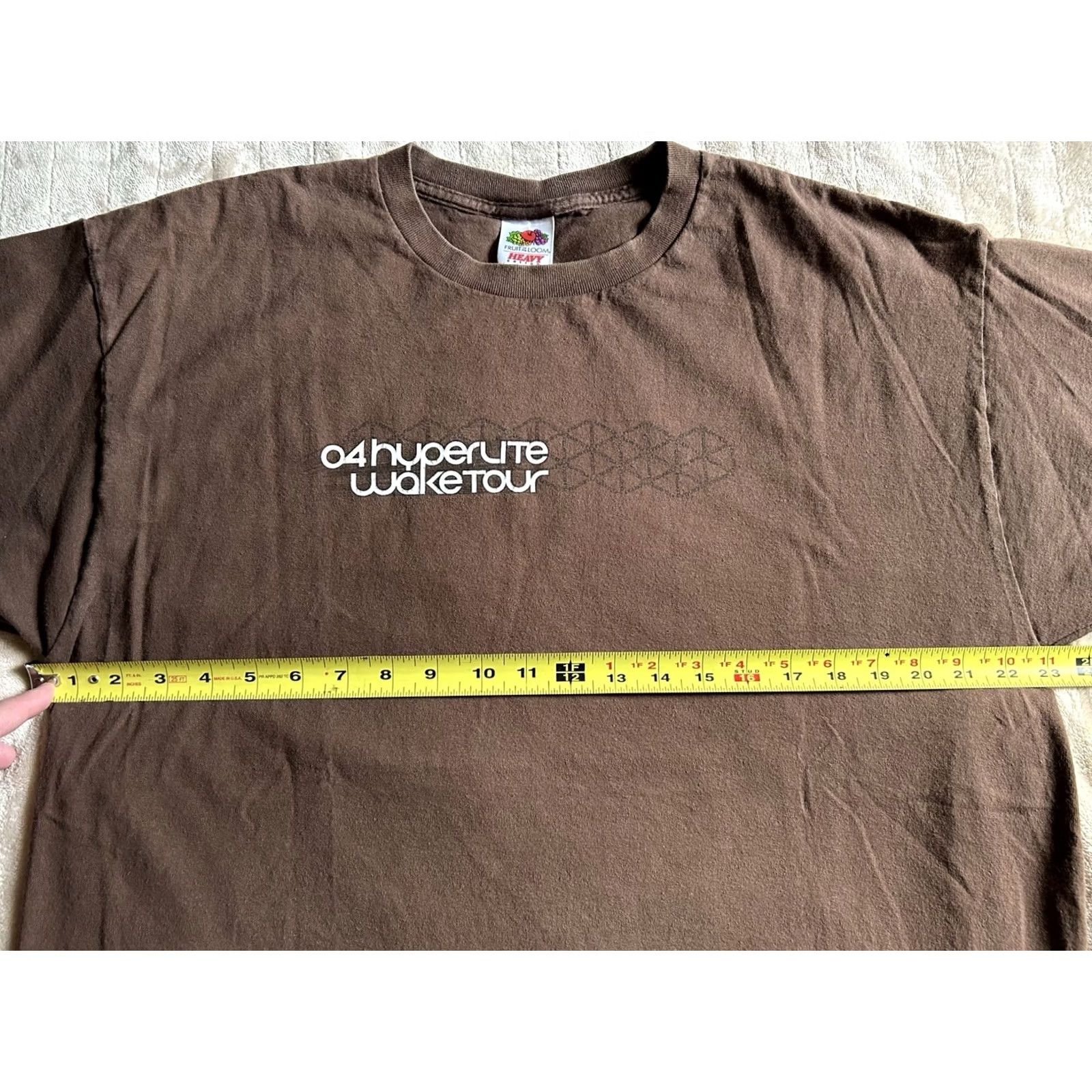 Doublet VINTAGE Hyperlite Wake Tour Men T-Shirt XL Brown Double-Sided Size US XL / EU 56 / 4 - 6 Thumbnail