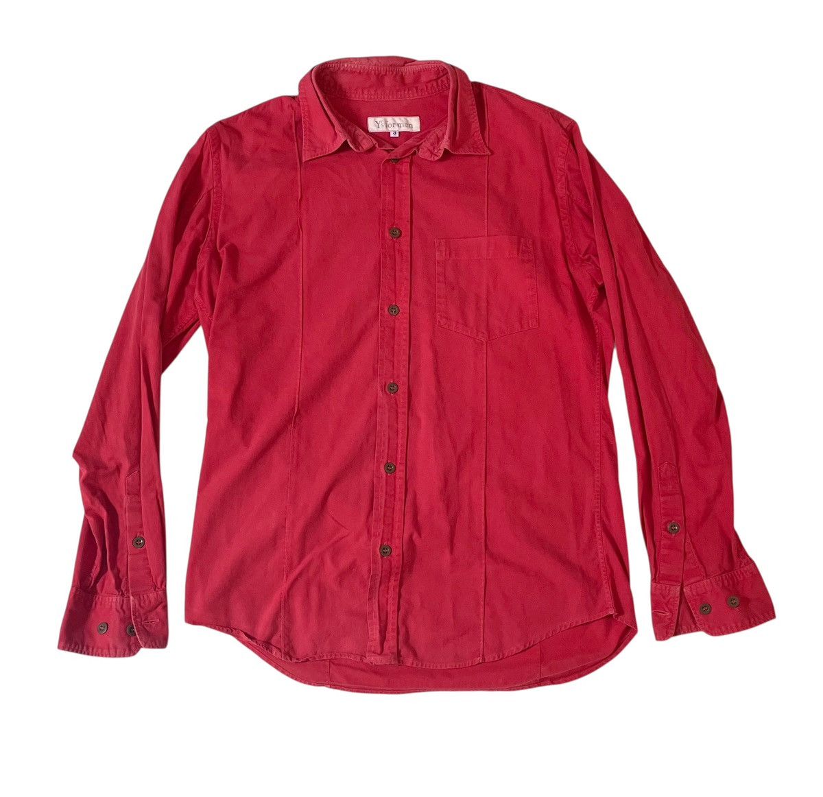 Yohji Yamamoto TAX FREE 🇺🇸 yohji yamamoto y’s for men red button up shirt Size US M / EU 48-50 / 2 - 1 Thumbnail