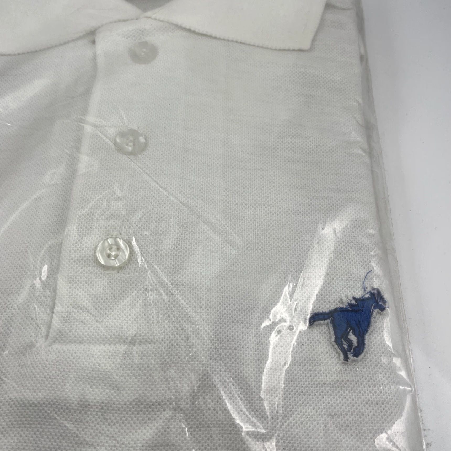 Wrangler VINTAGE Wrangler White Polo Shirt S Cotton 1970s White Polo Shirt, Cotton, Short Sleeve, Made in USA, 70s, Secretary/Geek Mens Size US S / EU 44-46 / 1 - 5 Thumbnail