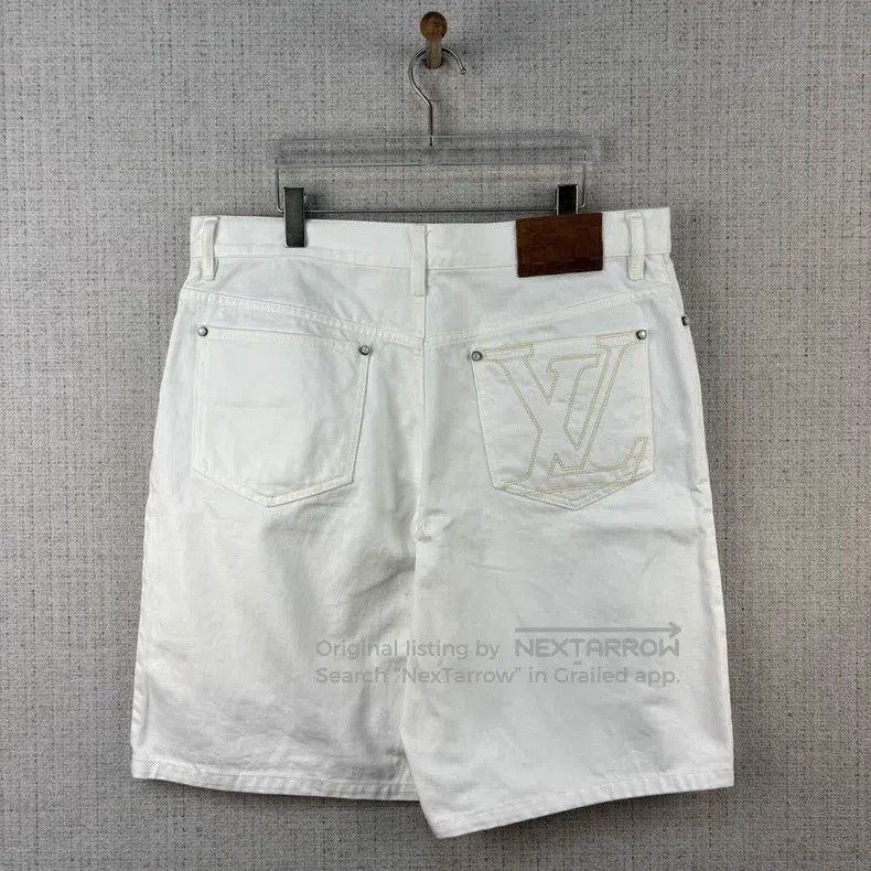Louis Vuitton Louis Vuitton FW25 white embroidered logo zip pocket denim Size US 36 / EU 52 - 3 Thumbnail