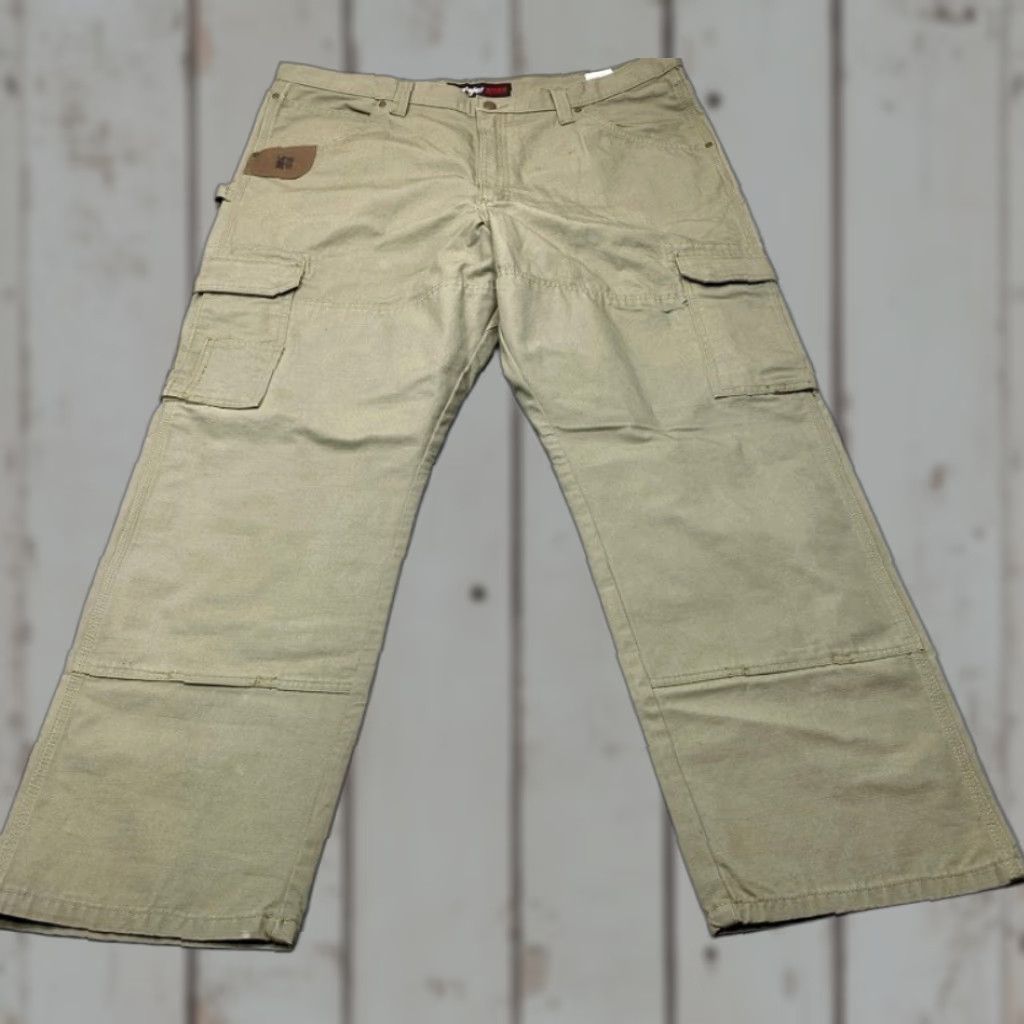 Wrangler WranglER Riggs Men 3W060BR Ripstop Rip Stop Cargo Work Pants 42x32 Bark 8122 Size US 42 / EU 58 - 1 Thumbnail