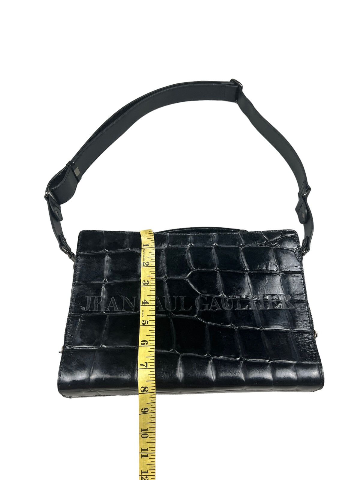 Jean Paul Gaultier Vintage Jean Paul Gaultier Alligator Embossed Sling Bag Size ONE SIZE - 17 Thumbnail