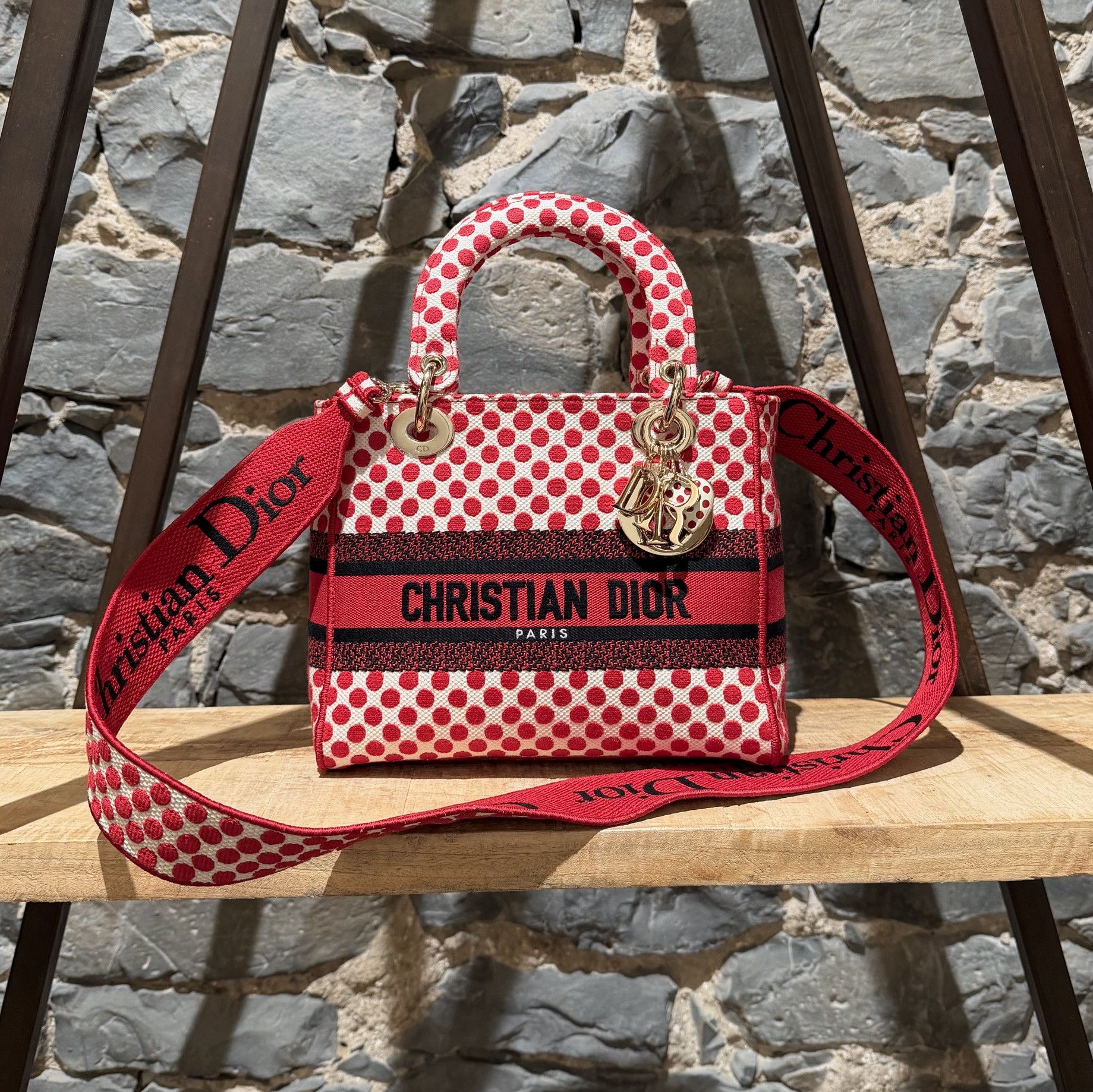 Dior Christian Dior Canvas Medium DiorAmour D-Lite Bag Size ONE SIZE - 1 Thumbnail
