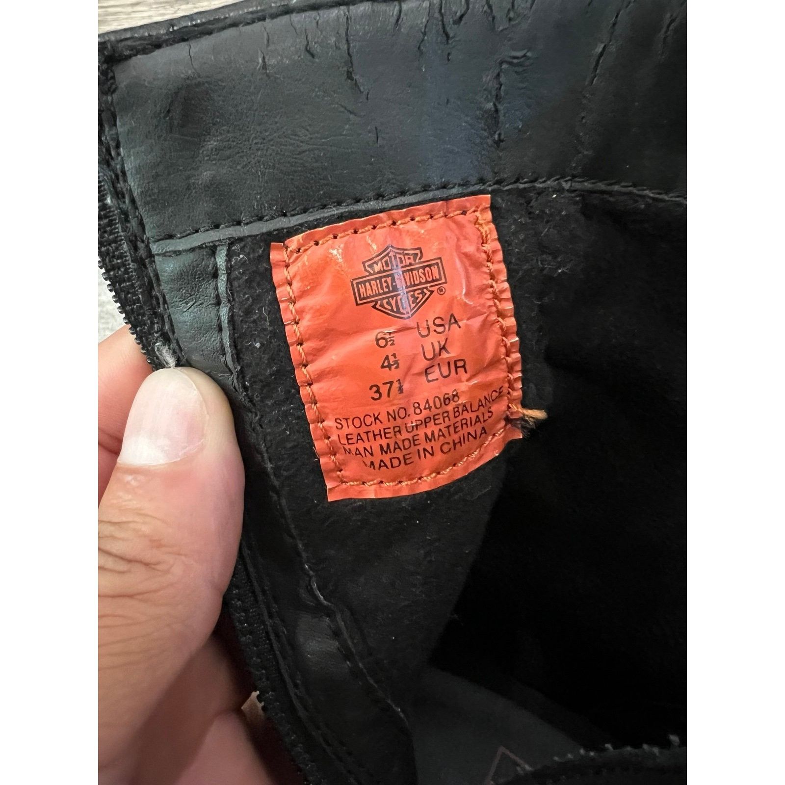 Harley Davidson × Vintage Harley Davidson Womens 84068 Sadie Heel Booties Black Size US 6.5 / IT 36.5 - 9 Thumbnail