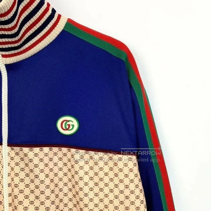Gucci Gucci Logo Print Stripe Zip Jacket. Size US S / EU 44-46 / 1 - 3 Thumbnail