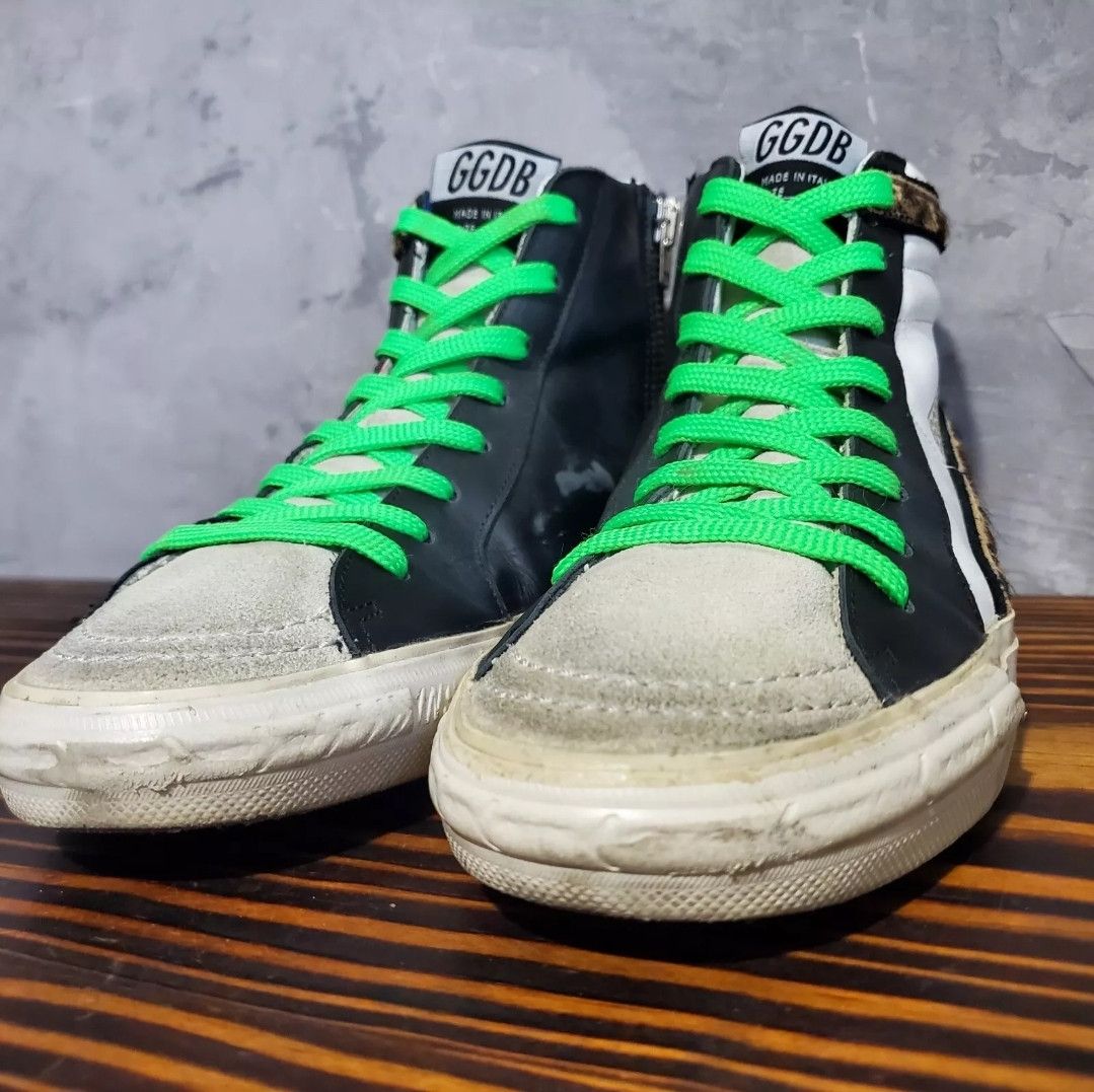Golden Goose Golden Goose Slide High Top Sneaker 38 Rainbow Black Size US 8 / IT 38 - 14 Thumbnail