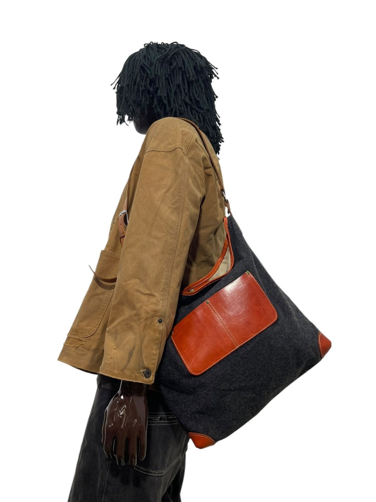 Genuine Leather Leather Wool Sugekura Wataya Japan Shoulder Bag 1🟩4 Size ONE SIZE - 2 Thumbnail