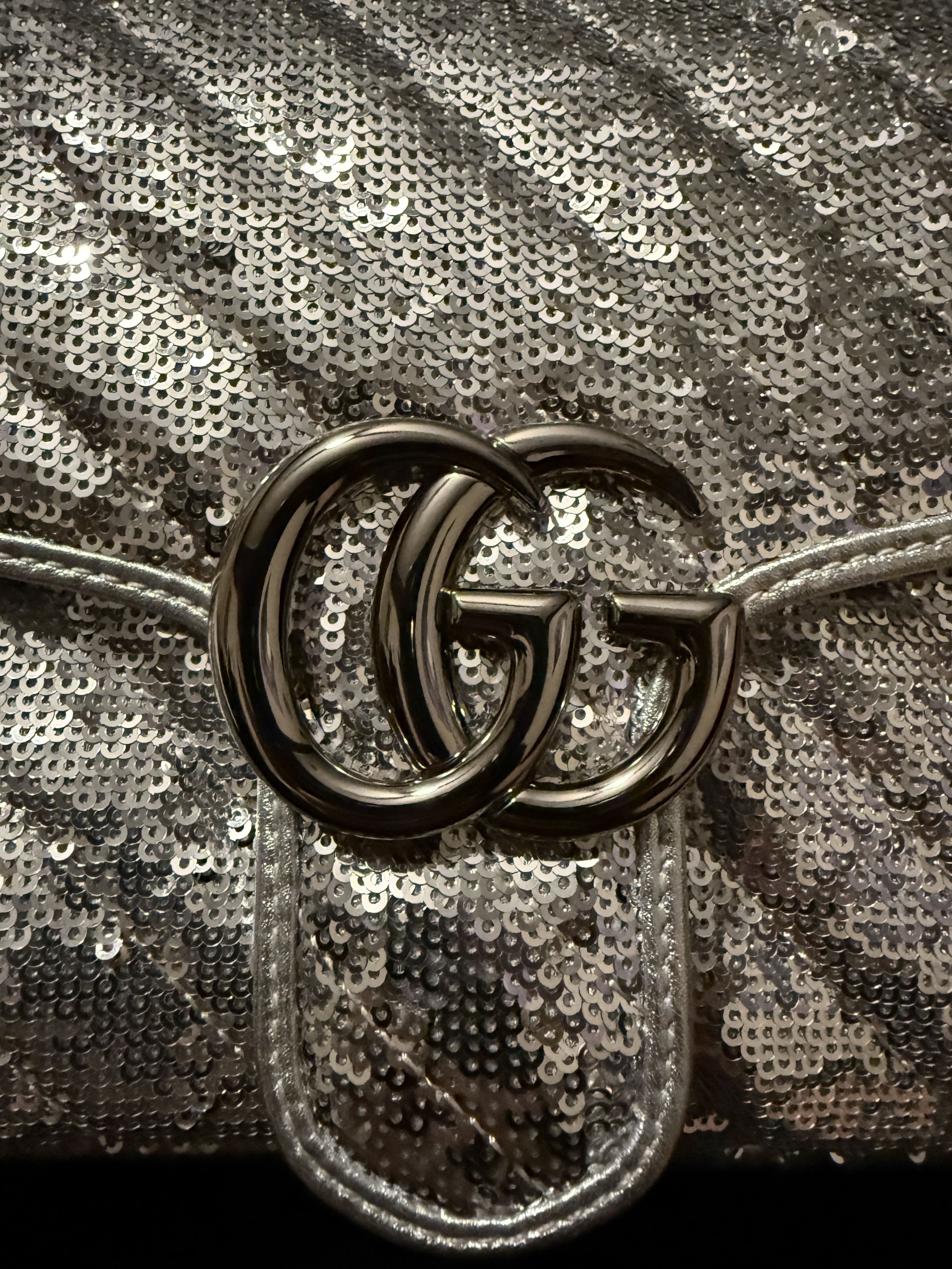 Gucci Gucci GG Marmot Small Sequin Shoulder Bag Size ONE SIZE - 3 Thumbnail