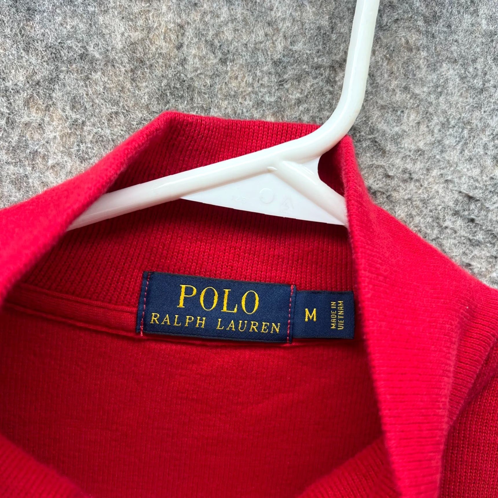Polo Ralph Lauren VINTAGE Polo Ralph Lauren Sweater Men Medium Red Pullover Fleece Logo Sweatshirt Pony Size US M / EU 48-50 / 2 - 4 Thumbnail