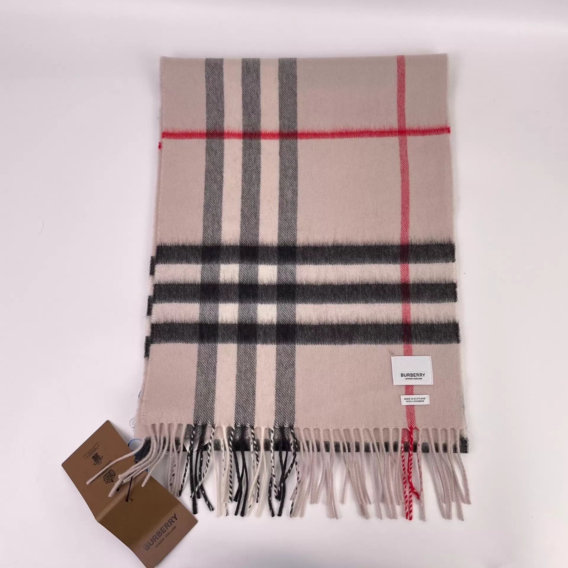 Burberry Burberry Check Scarf 100% Cashmere New W/Box & Tags Size ONE SIZE - 3 Thumbnail