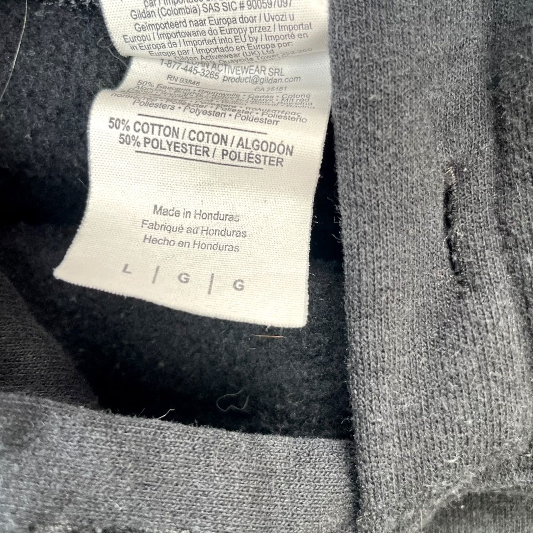 Gildan Jeep Hoodie Mens Large Black Car Logo Cotton Fleece Kangaroo Pockets Pullover Size US L / EU 52-54 / 3 - 5 Thumbnail