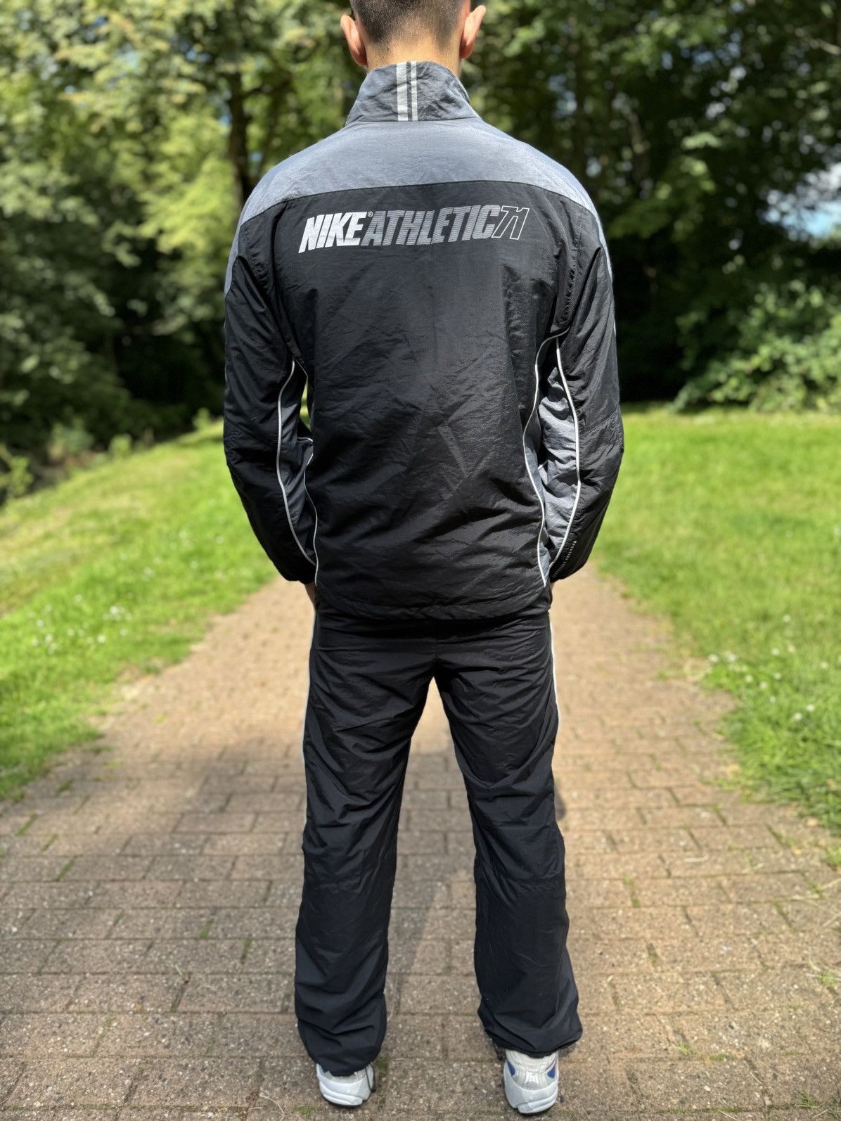 Nike Nike Tracksuit Swoosh Y2K Black Street Style Size US S / EU 44-46 / 1 - 4 Thumbnail