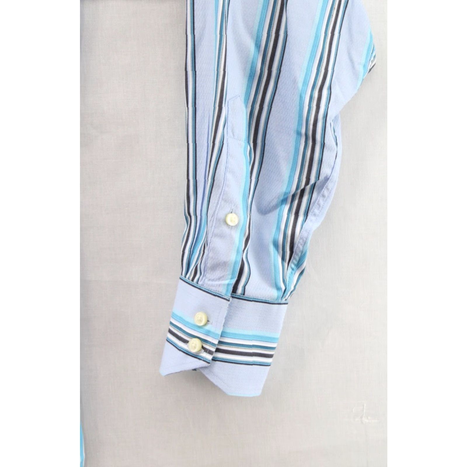 Vintage Thomas Dean Dress Shirt Men’s Large Blue Striped Woven Cotton Casual Shirt Dress Shirt Men’s Large Blue Striped Woven Cotton Casual Size US L / EU 52-54 / 3 - 3 Thumbnail