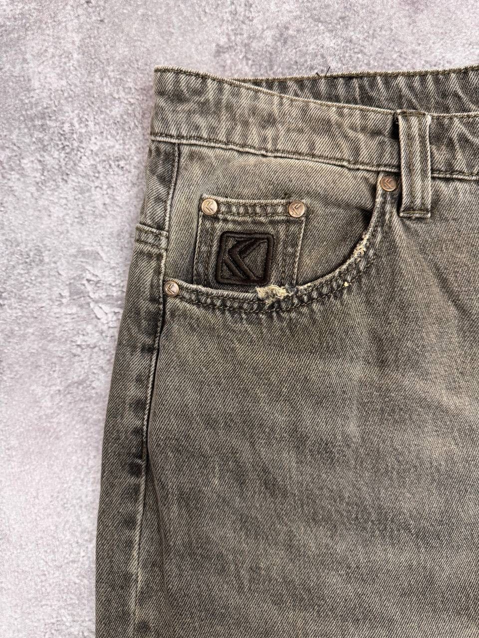 Karl Kani Karl Kani Men Baggy Jeans OG Washed Wavy Seams Green Size 34 Size US 34 / EU 50 - 8 Thumbnail