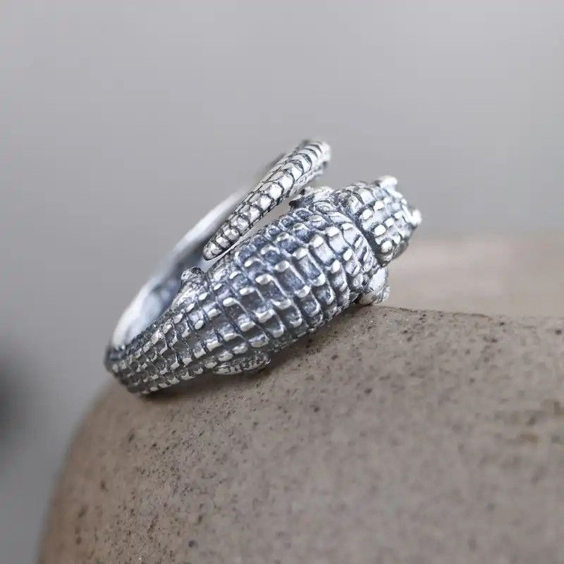 Designer × Jewelry × Sterling Silver Silver Ring Adjustable Size 埬9 Size ONE SIZE - 4 Thumbnail