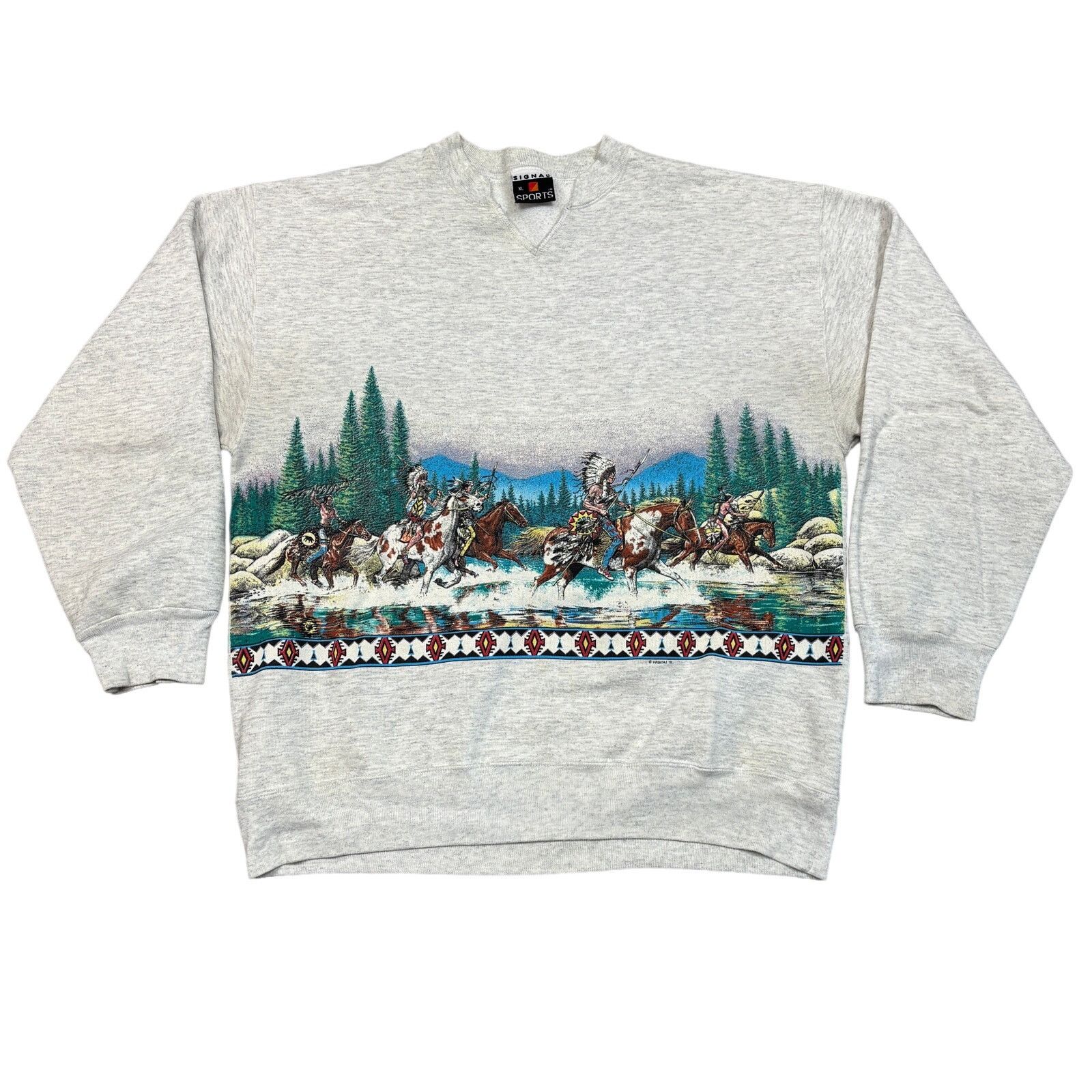 Habitat × Vintage Vintage 90s Habitat Signal Sports Wraparound Sweatshirt XL Size US XL / EU 56 / 4 - 1 Thumbnail