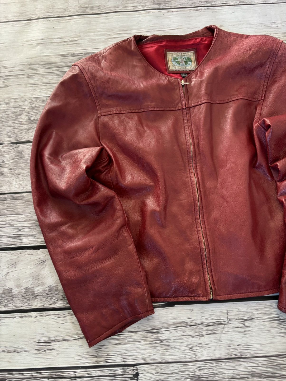 Hysteric Glamour Cropped Rick Owens Type Yohji Yamamoto Style Leather Jacket Size US S / EU 44-46 / 1 - 4 Thumbnail