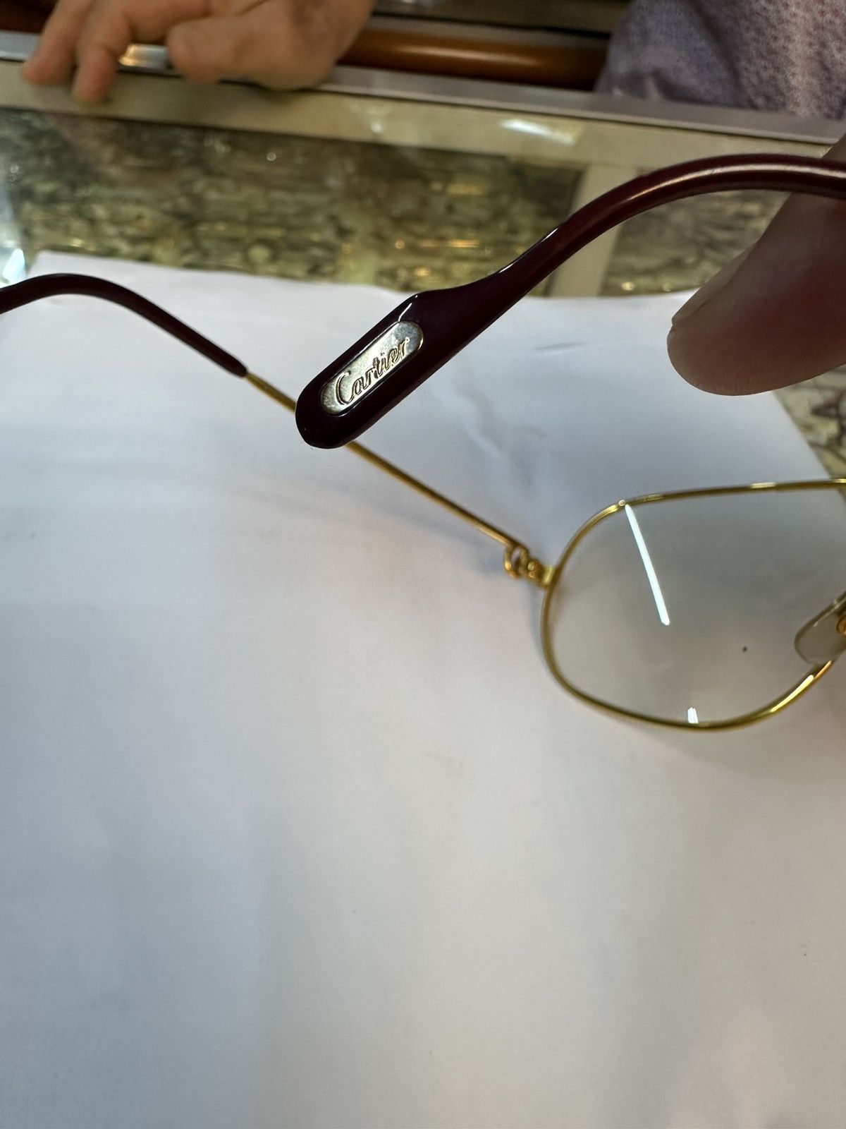 Cartier NOS 80’s Cartier GOLD Vintage Sunglasses 62 ⏹️ 14 Size ONE SIZE - 9 Thumbnail
