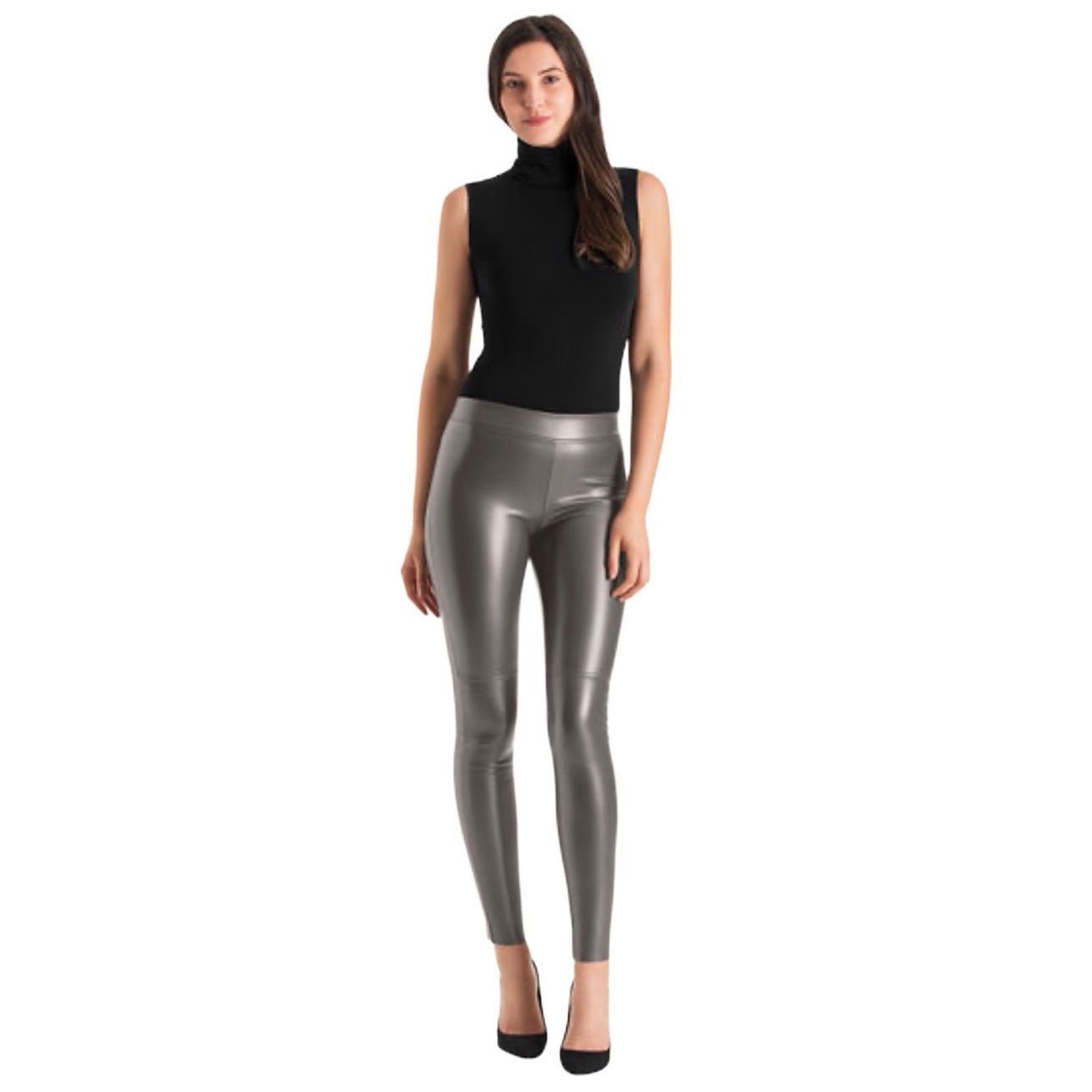 Wolford NWT Wolford Estella Faux Vegan Leggings Sz 8 Size 30" / US 8 / IT 44 - 2 Thumbnail
