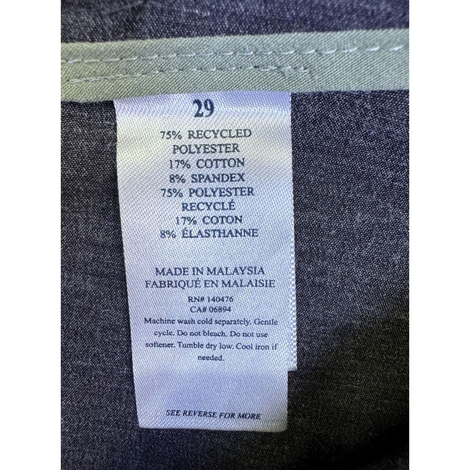 Faherty Faherty All Day Shorts Mens 29 Gray Hybrid Chino Drawstring Stretch Performance Size US 29 - 4 Thumbnail