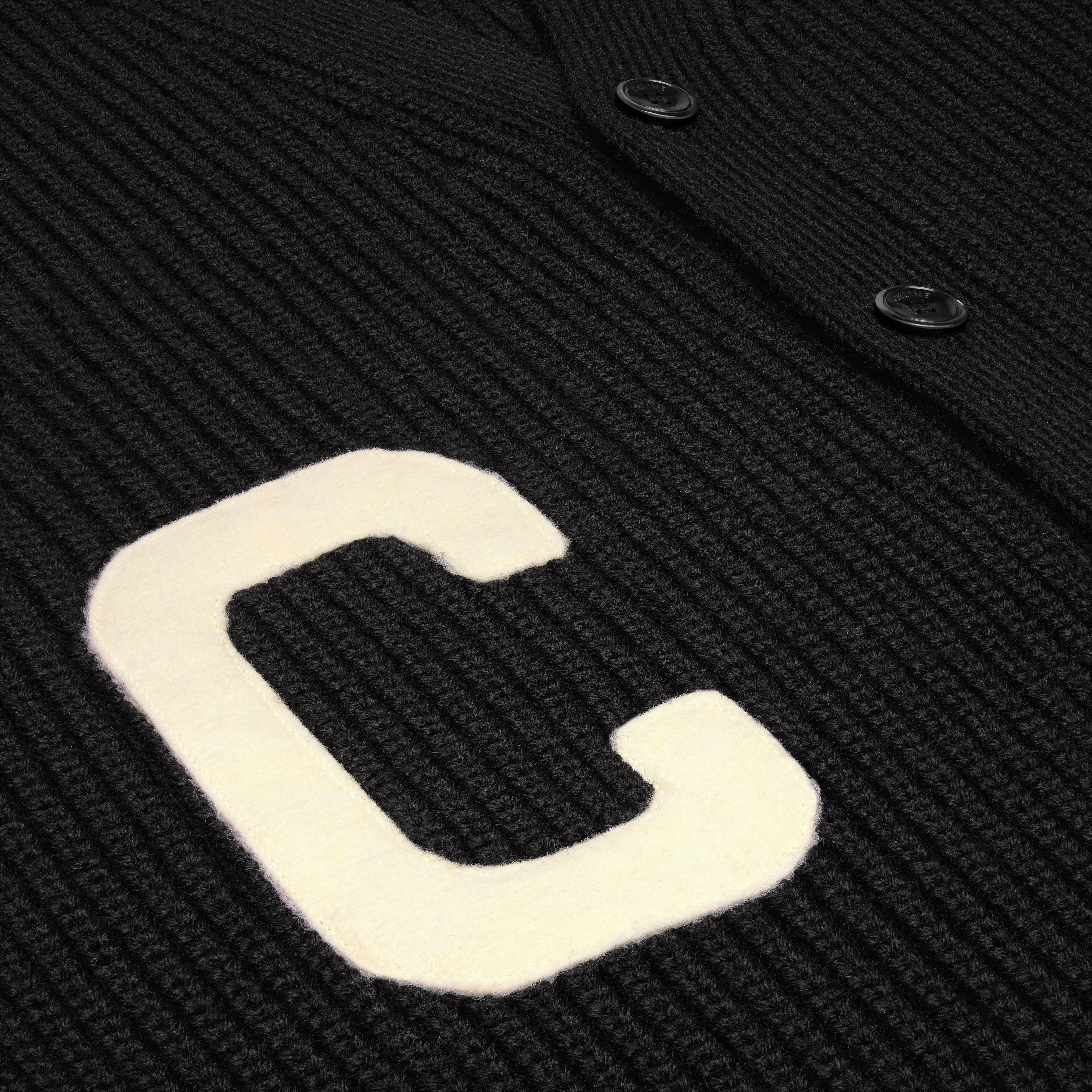 Celine o1bcso1str0925 2AD0P830I Long College Cardigan in Black/Ecru Size US S / EU 44-46 / 1 - 4 Thumbnail