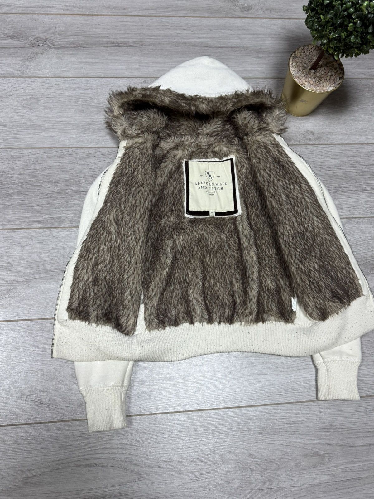 Abercrombie & Fitch Abercrombie & Fitch fur hoodie zip deer Size M / US 6-8 / IT 42-44 - 5 Thumbnail