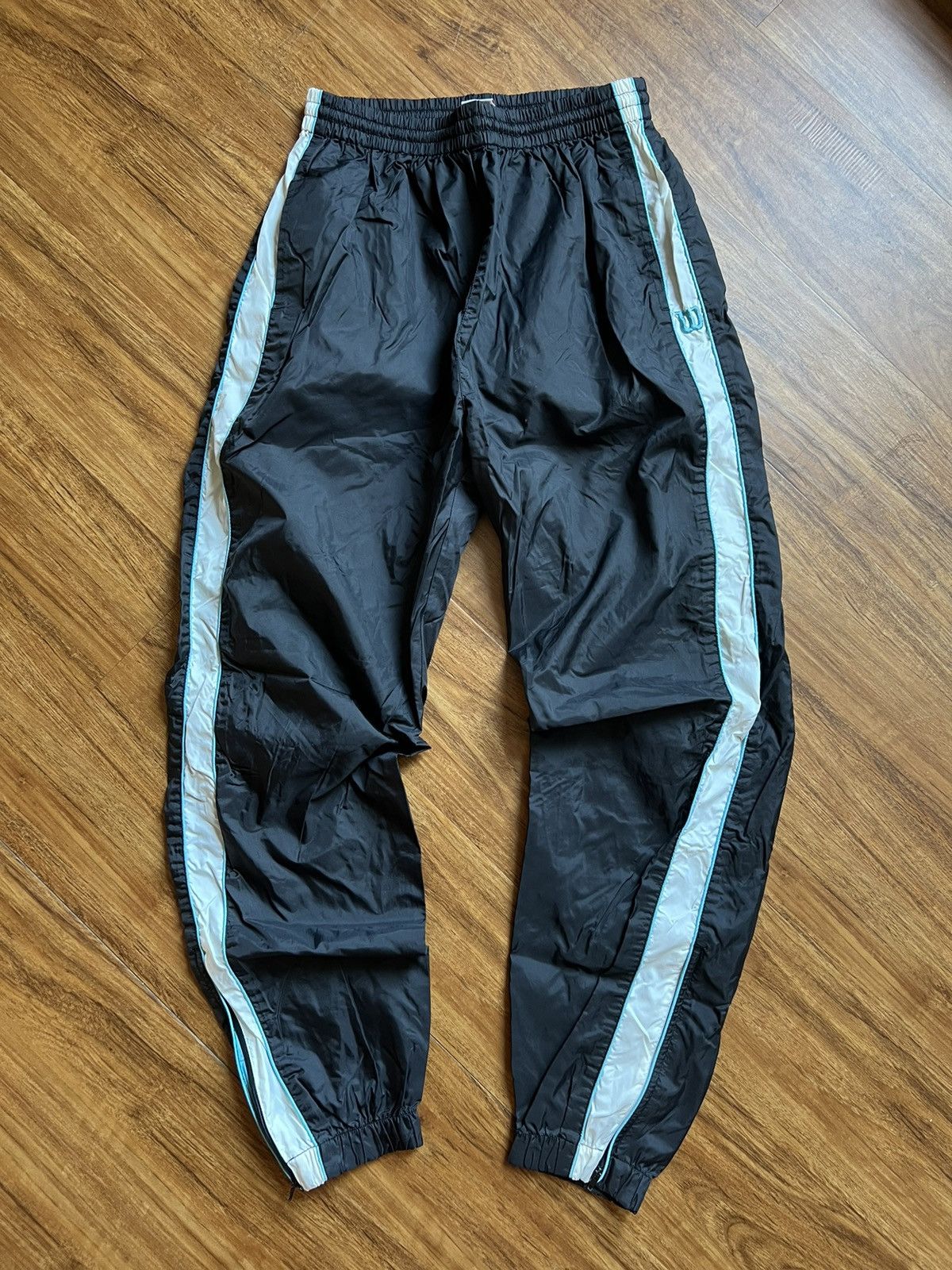 Vintage × Wilson Cool Vintage Y2K Wilson Athletics nylon track pant tennis Size US 30 / EU 46 - 1 Thumbnail