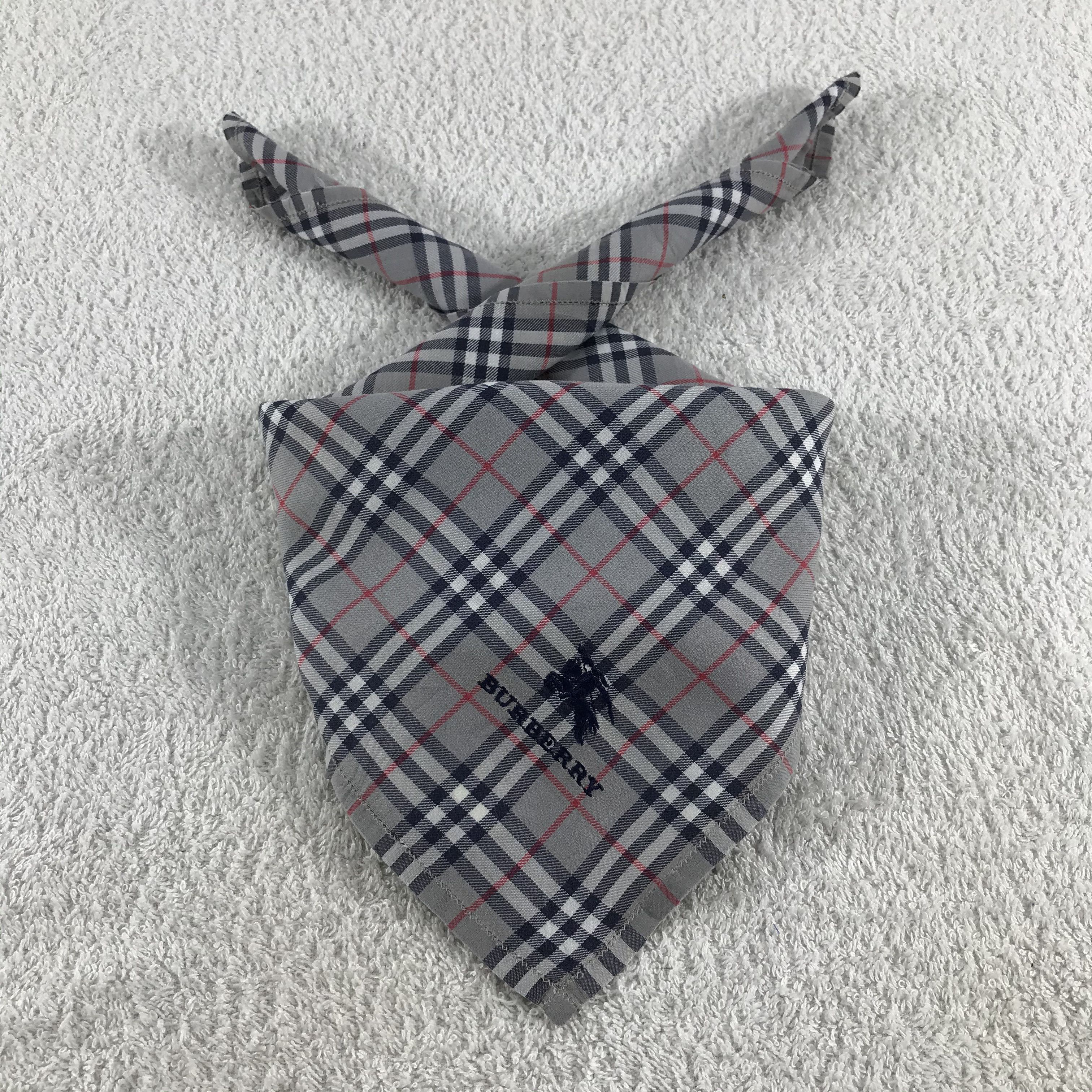 Burberry × Vintage Burberry Bandana / Handkerchief / Neckerchief - S161 Size ONE SIZE - 3 Thumbnail