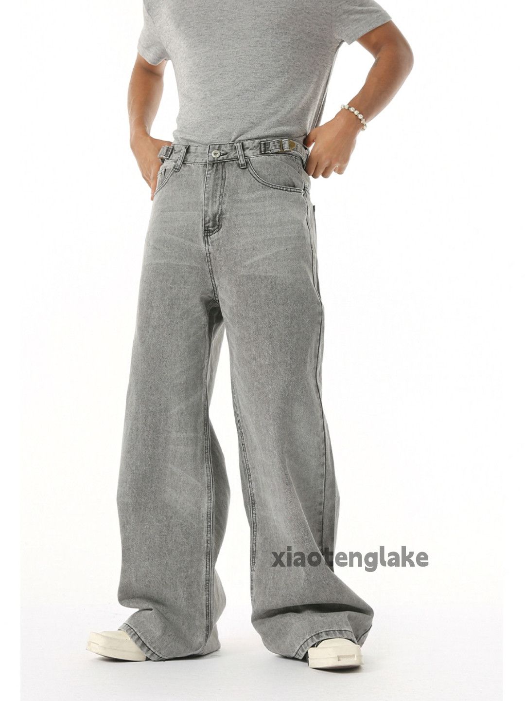Jean × Vintage Unisex washed faded cleanfit yuppie bootcut flared jeans Size US 32 / EU 48 - 1 Thumbnail