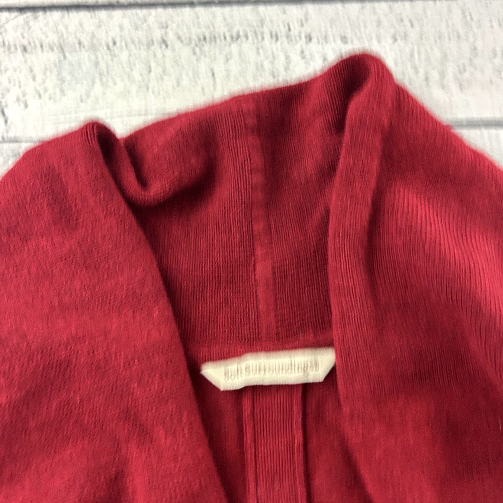 Soft Surroundings Soft Surroundings Wool Blend Open Front Cardigan Women's PS Petite Maroon Red Cardigan Womens Cardigan Wool Blend Open Front PS Petite Size S / US 4 / IT 40 - 2 Thumbnail