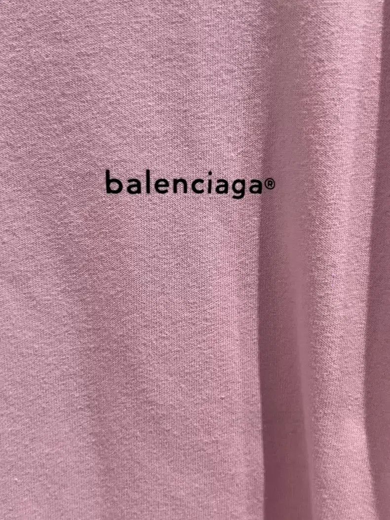 Balenciaga Balenciaga Pink Logo Short Sleeve T-Shirt Size US S / EU 44-46 / 1 - 4 Thumbnail