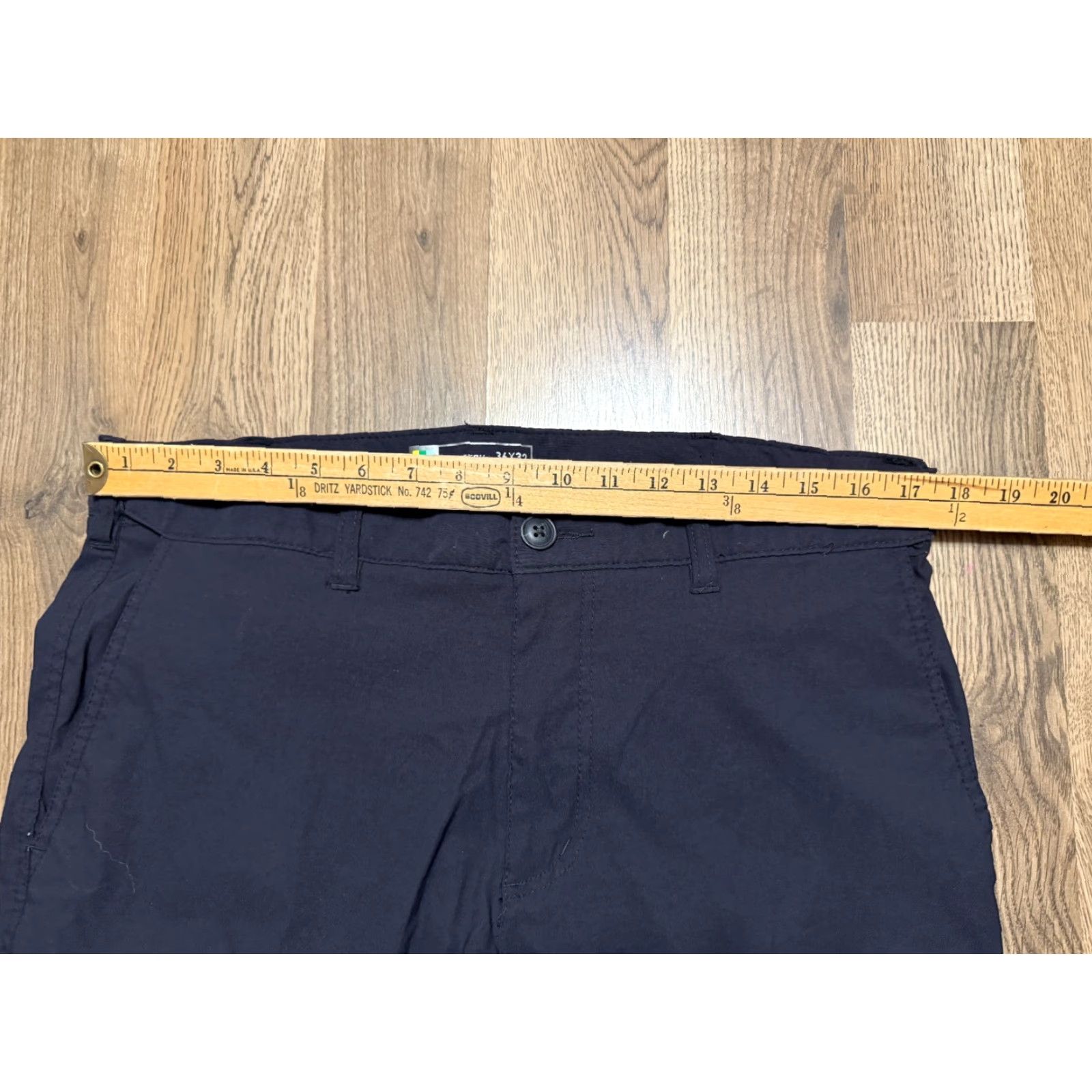Vintage UnionBay Pants Mens 36x32 Black Classic Fit Straight UB Tech 38" Length Casual Pants Regular Inseam 32" (Vintage: No) Mens Size US 36 / EU 52 - 7 Thumbnail