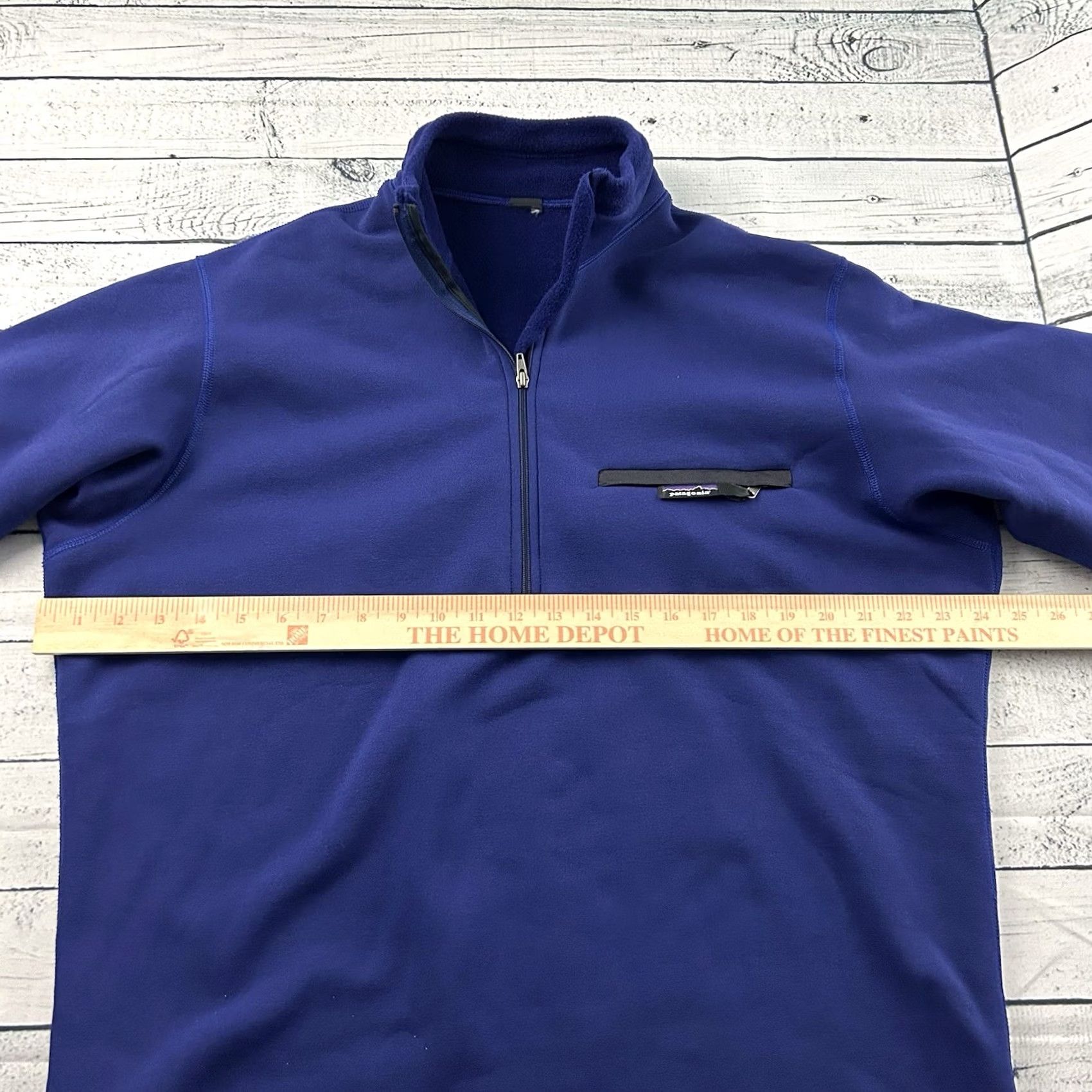 Patagonia Vintage Patagonia 1/4 Zip Fleece Lined Pullover Jacket - Mens Large Blue Size US L / EU 52-54 / 3 - 5 Thumbnail