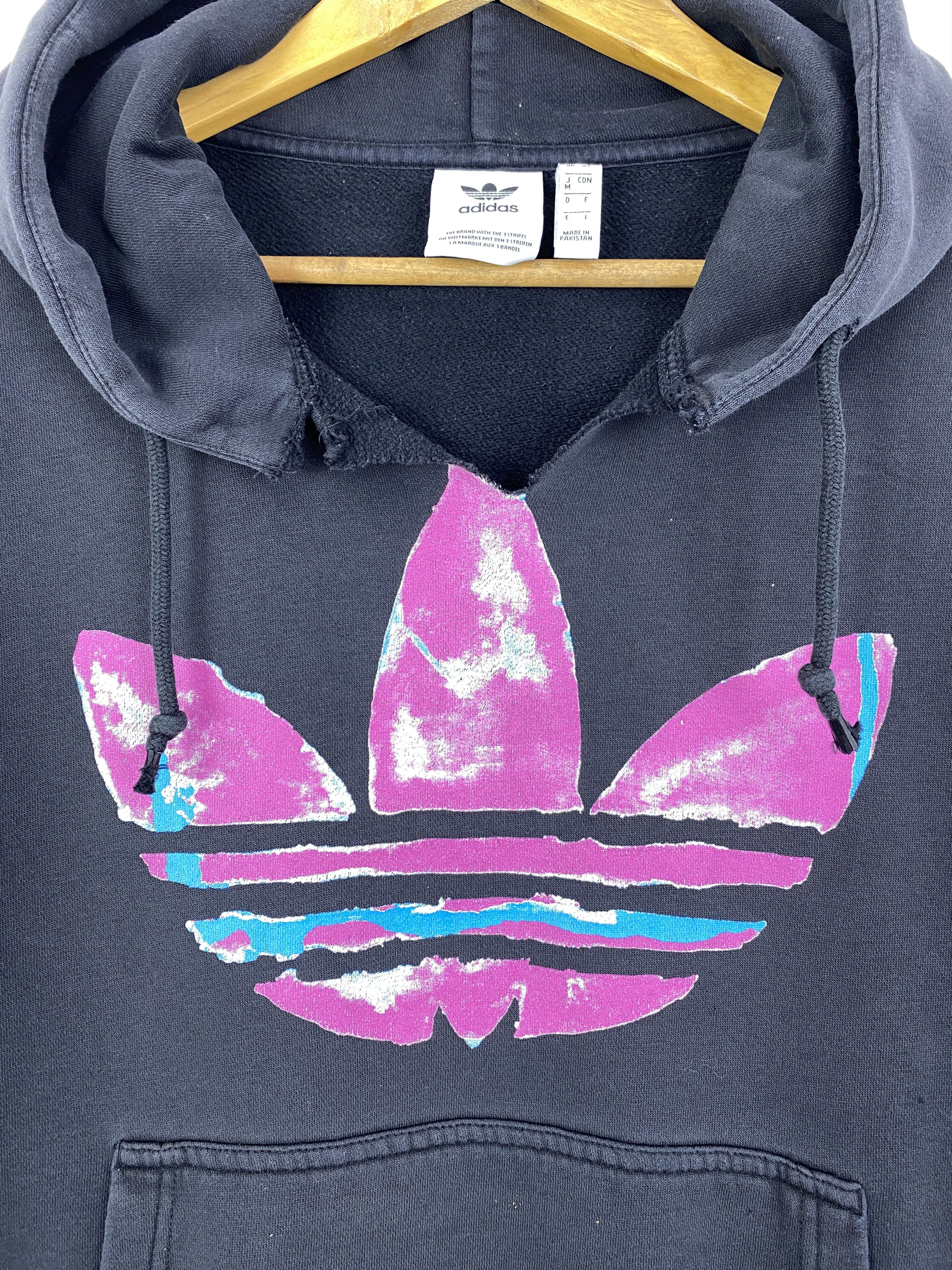 Adidas Vintage Adidas Big Logo Pullover Hoodie SH0149 Size US L / EU 52-54 / 3 - 8 Thumbnail