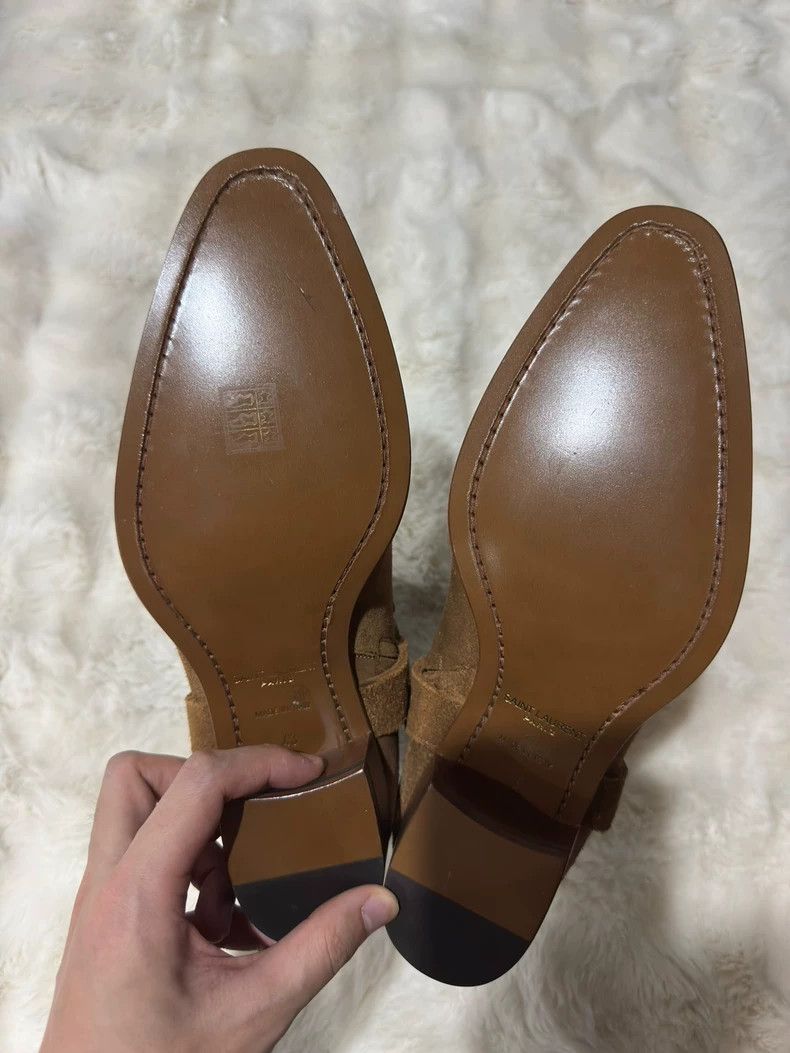 Saint Laurent Paris Saint Laurent Paris Suede buckled Chelsea boots Size US 10 / EU 43 - 3 Thumbnail