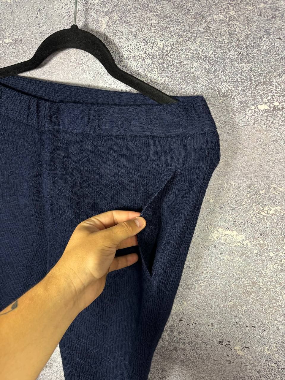 Emporio Armani Emporio Armani Women's Blue Double Knit Lana Wool Suits Size M / US 6-8 / IT 42-44 - 22 Thumbnail