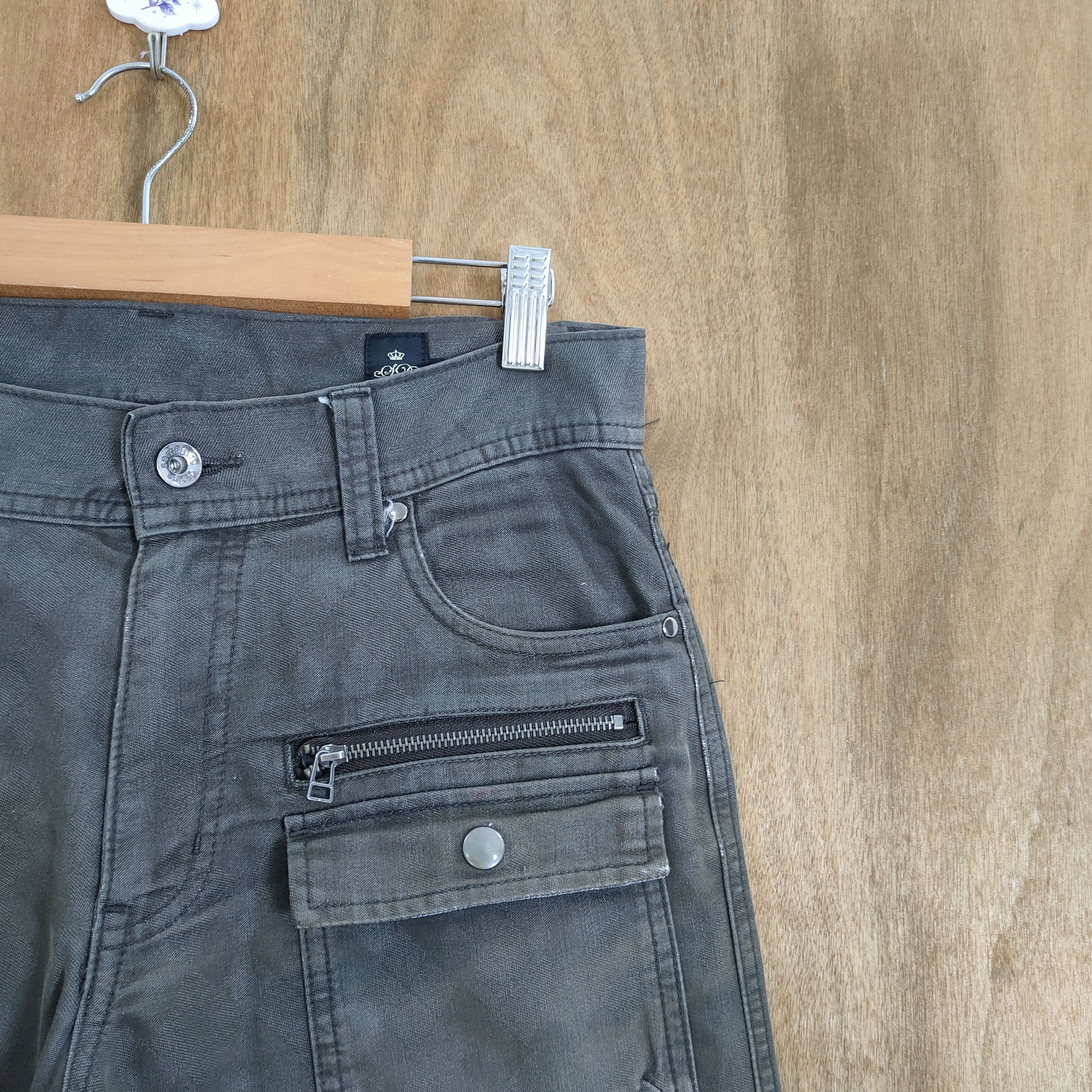 Japanese Brand SEMANTIC DESIGN MULTIPOCKET CARGO PANTS Size US 30 / EU 46 - 6 Thumbnail