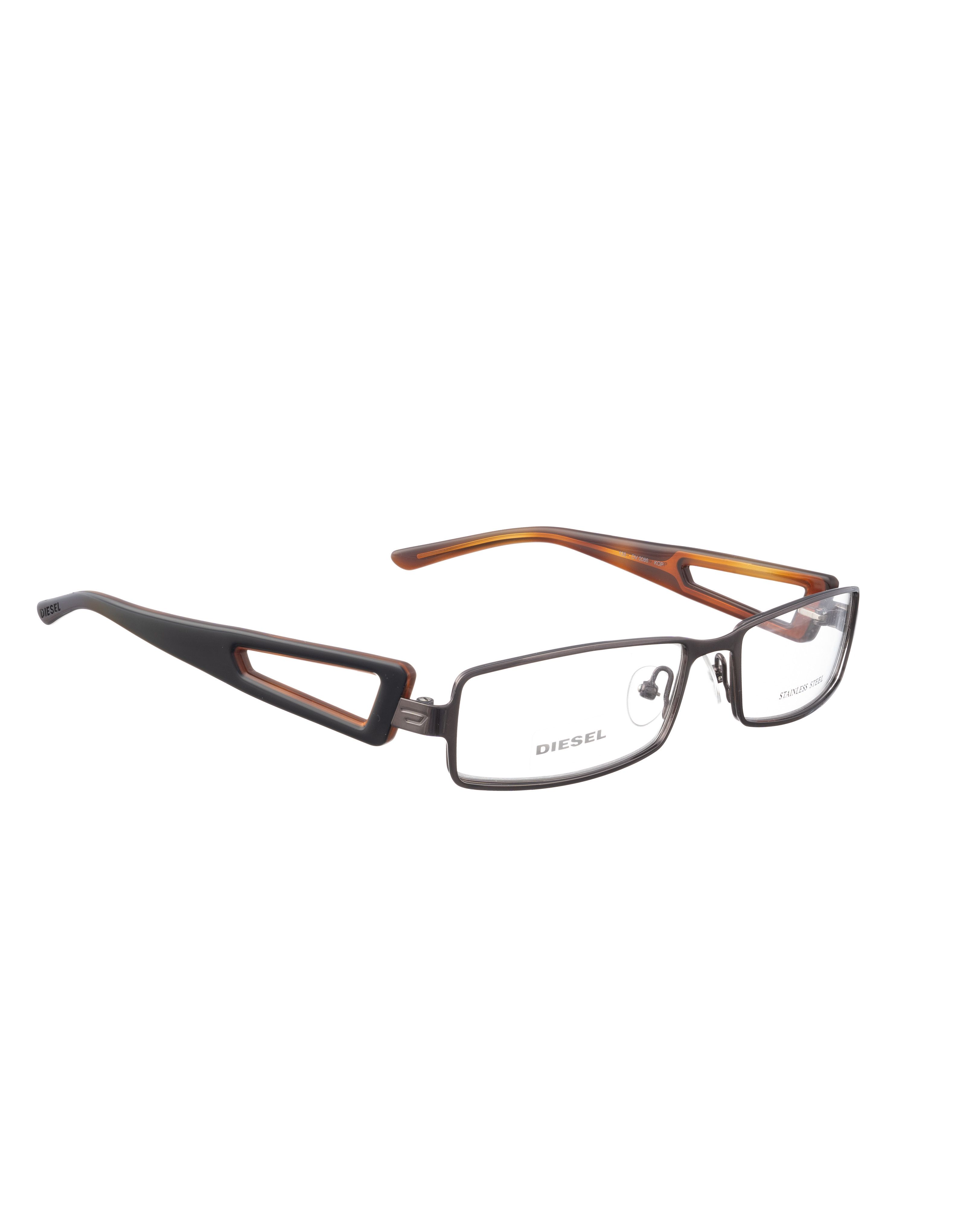 Diesel Diesel 00s Brown Metal Glasses with Big Cut Outs Size ONE SIZE - 1 Thumbnail