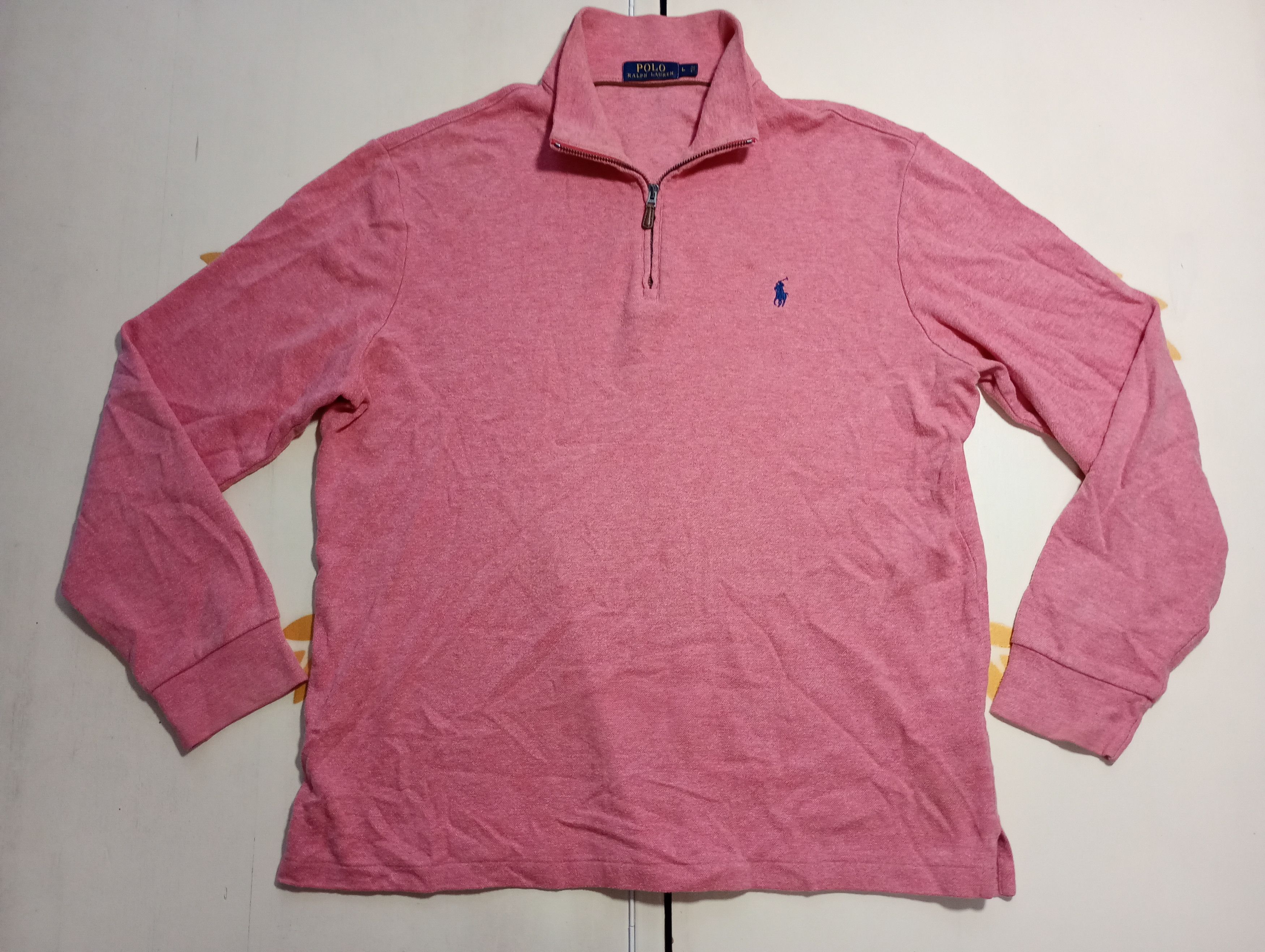 Polo Ralph Lauren Vintage Polo Ralph Lauren 1/4 Quarter Zip Basic Logo Sweater Size US L / EU 52-54 / 3 - 2 Thumbnail